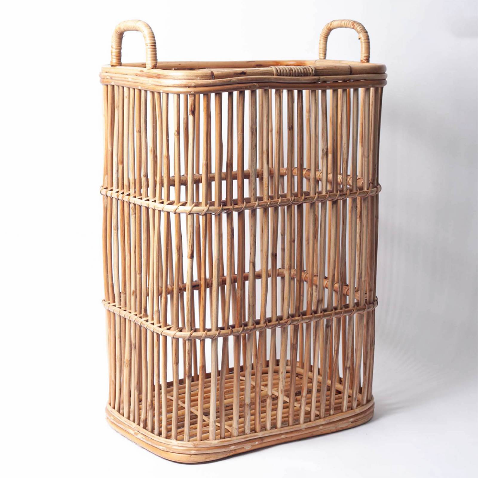 Rammi Rattan Tall Laundry Basket