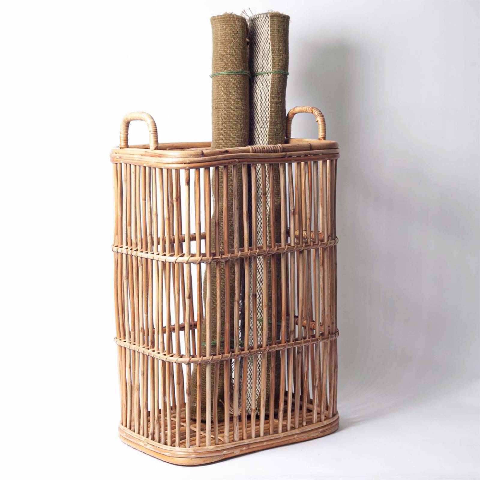 Rammi Rattan Tall Laundry Basket thumbnails