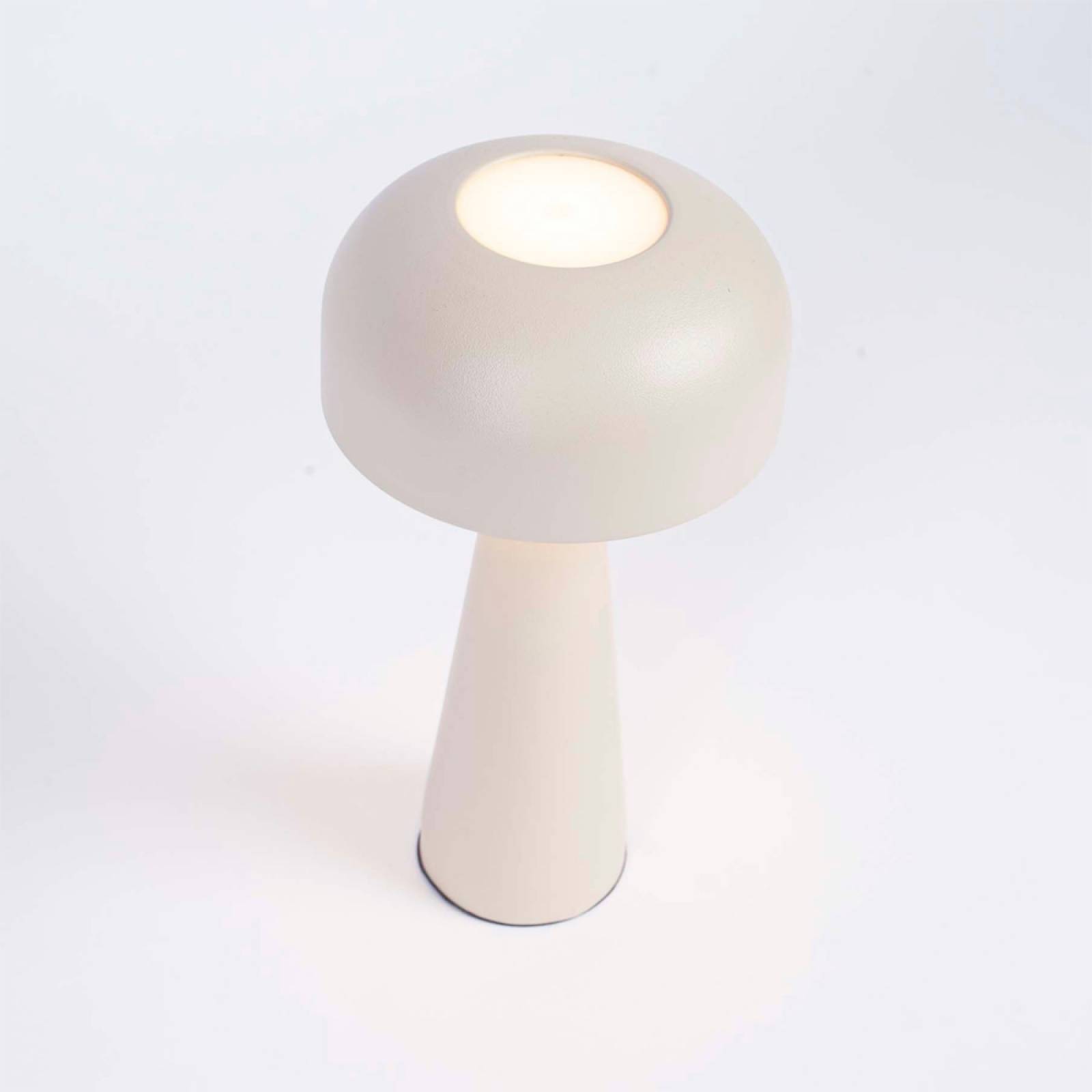 Rechargeable Metal Table Lamp In Cream thumbnails