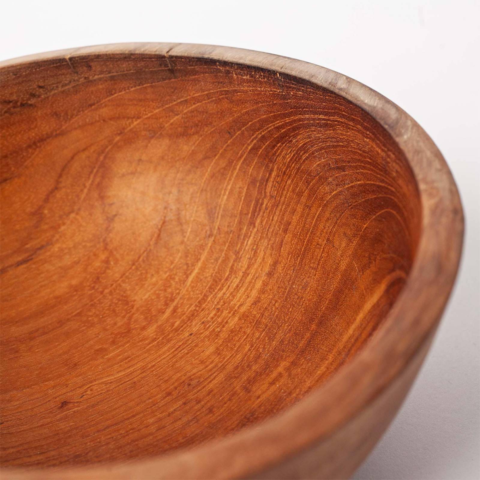 Recycled Organic Large Wooden Bowl 20cm thumbnails
