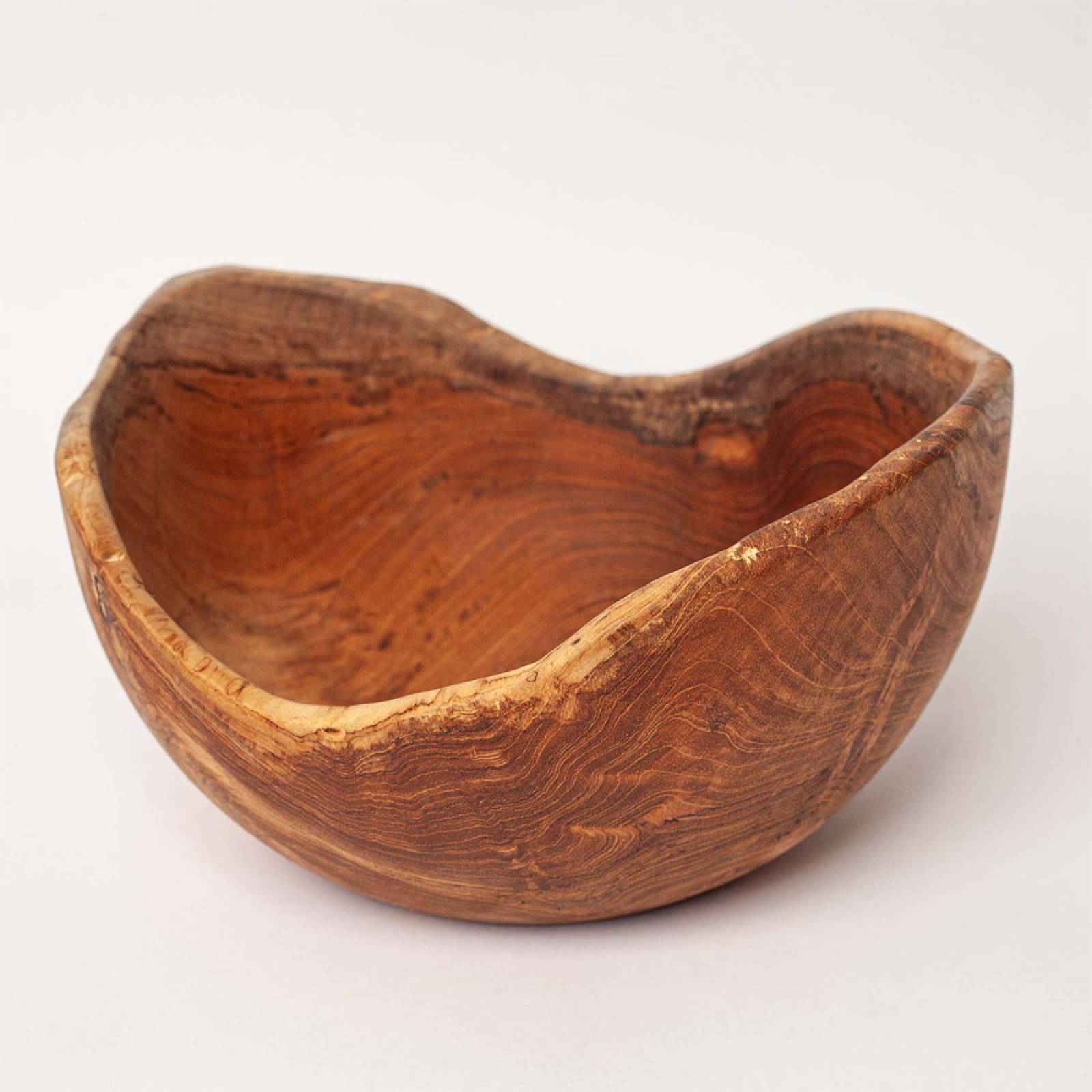 Recycled Organic XL Wooden Bowl 27cm thumbnails