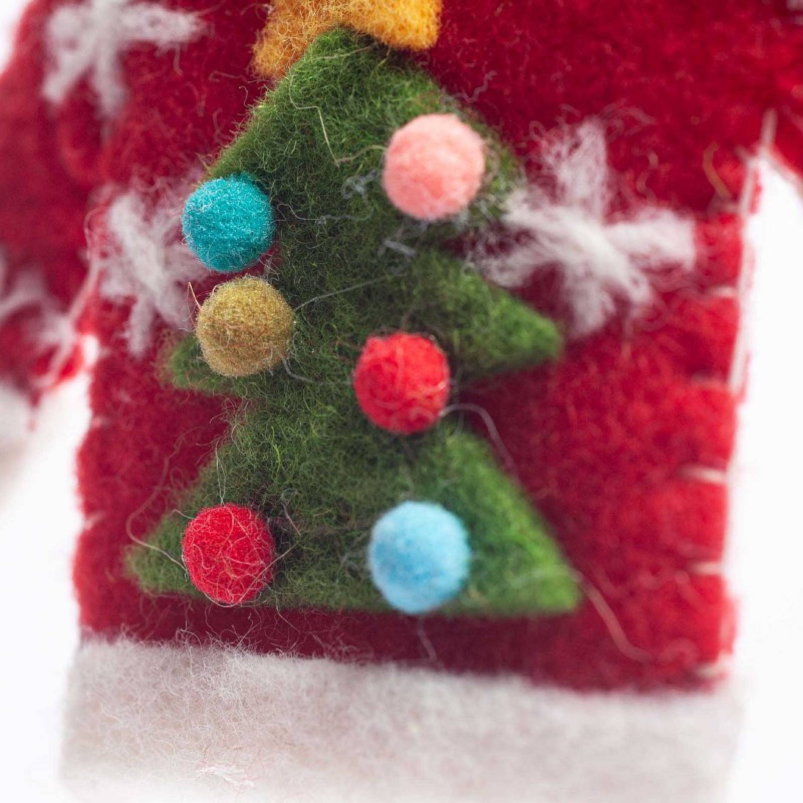 Red Christmas Jumper Felt Hanging Christmas Decoration thumbnails