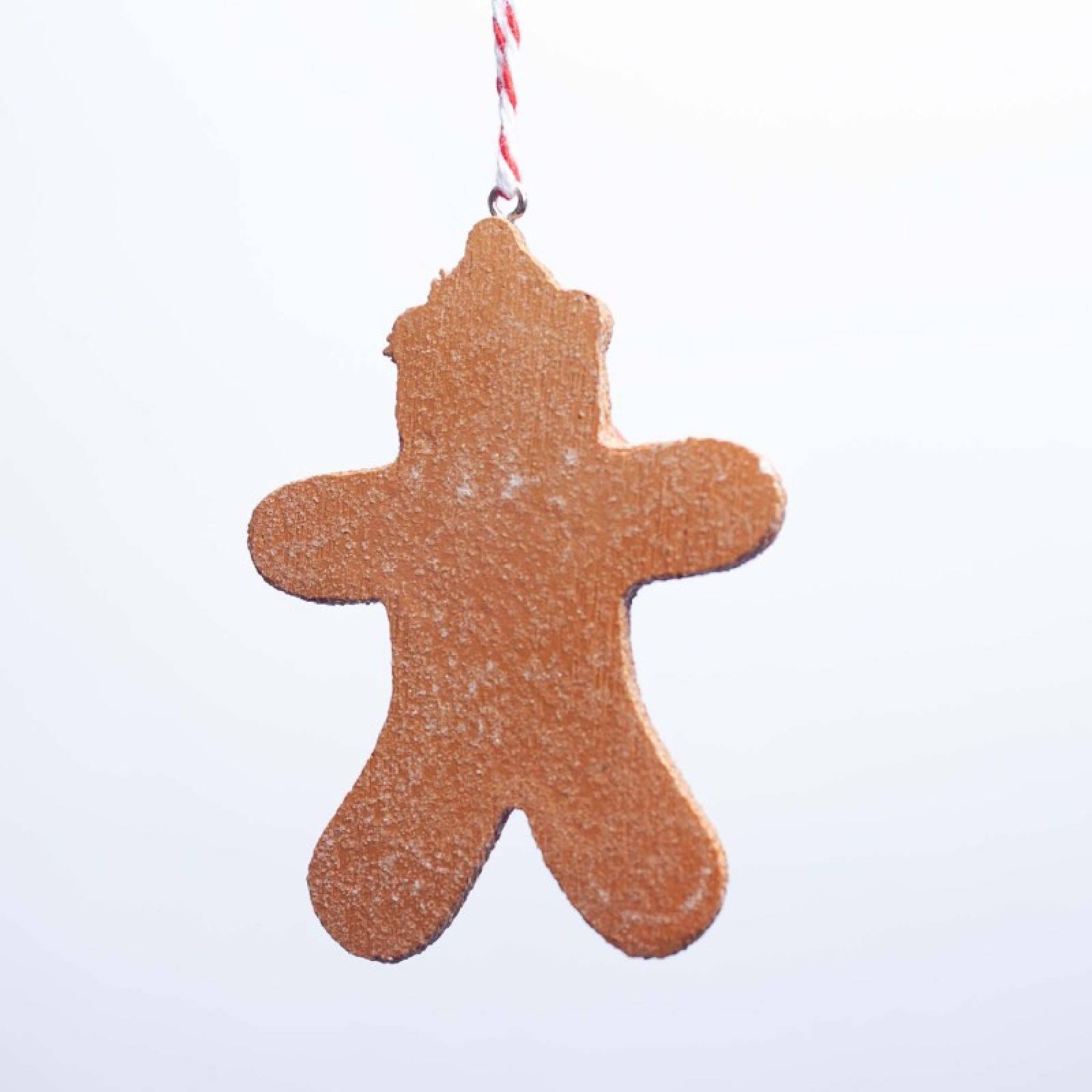 Resin Gingerbread Teddy Bear Hanging Christmas Decoration thumbnails