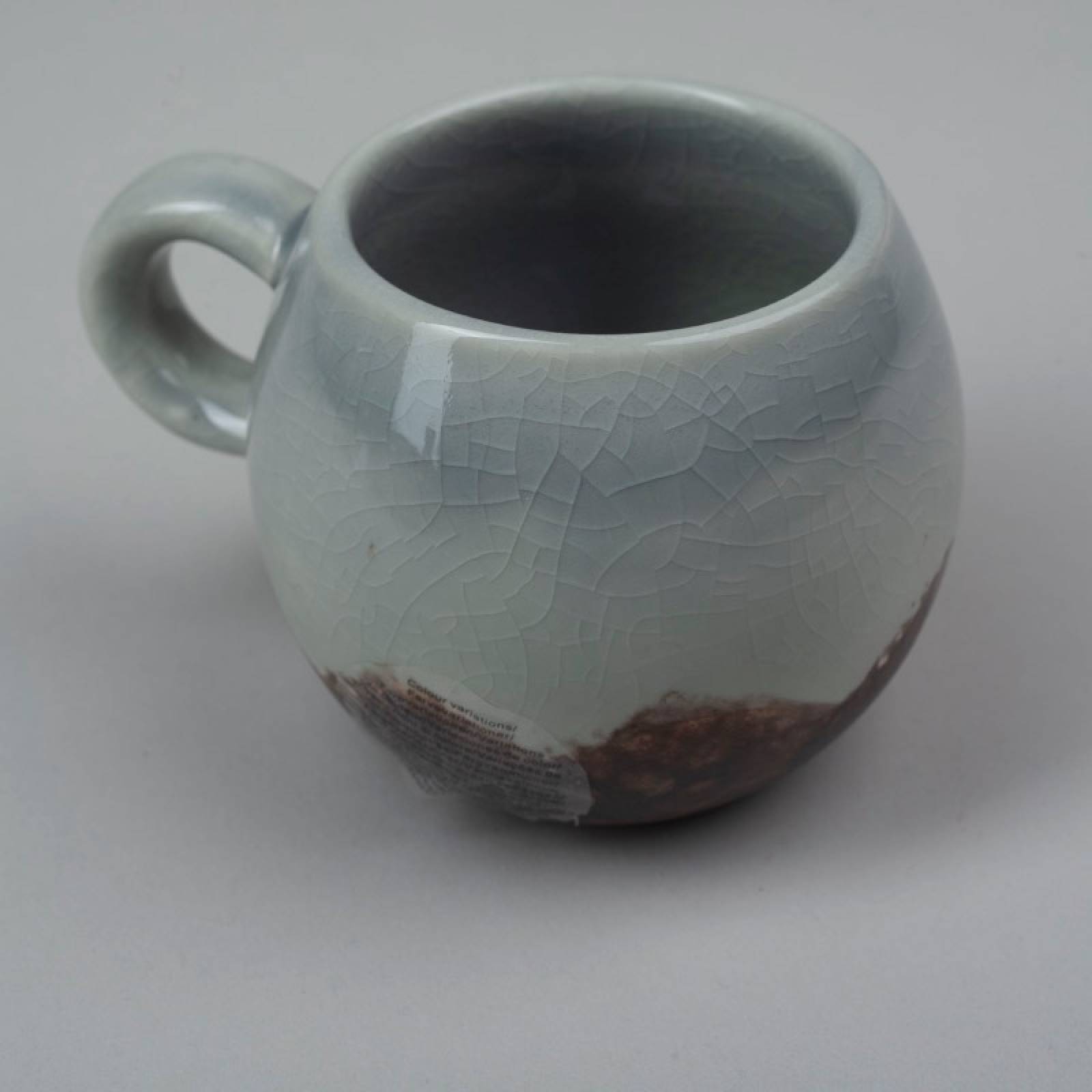 Rounded Stoneware Mug In Two Tone Brown & White thumbnails