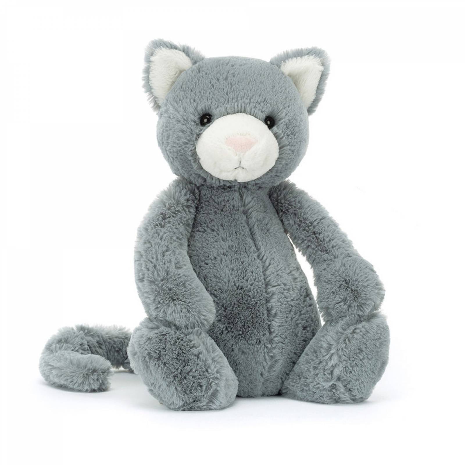 Bashful Grey Kitten Soft Toy By Jellycat 0+