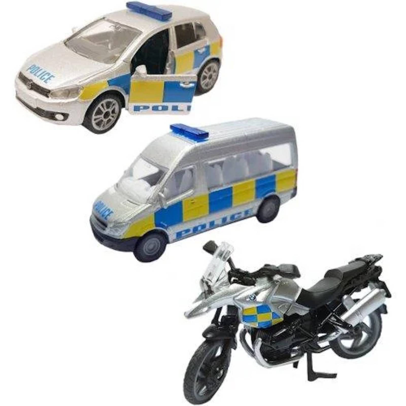 SIKU 3 Car Police Vehicle Set thumbnails