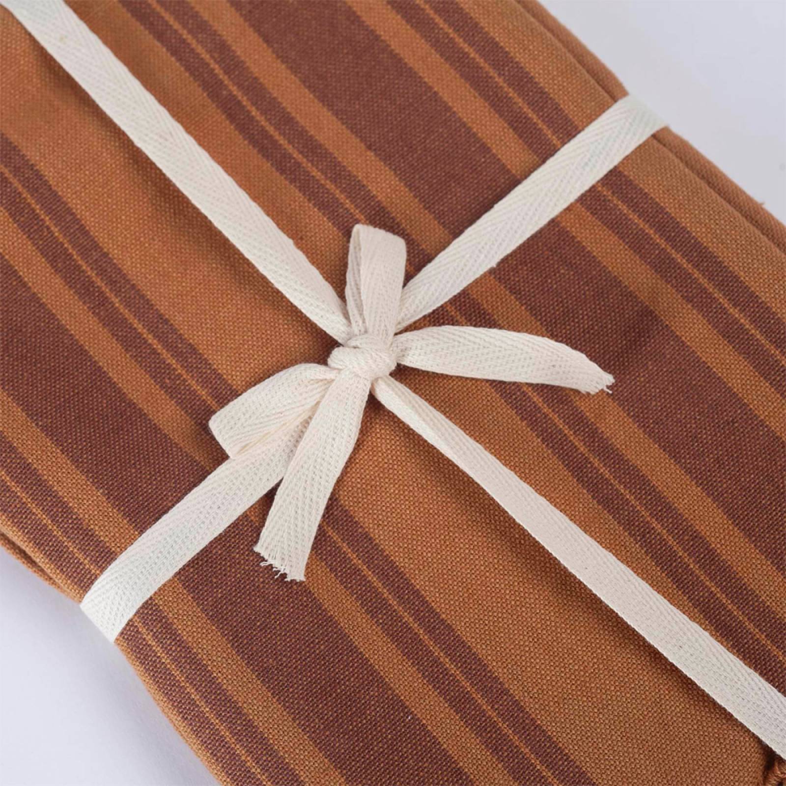 Set Of 2 Tea Towels In Brown Stripe thumbnails