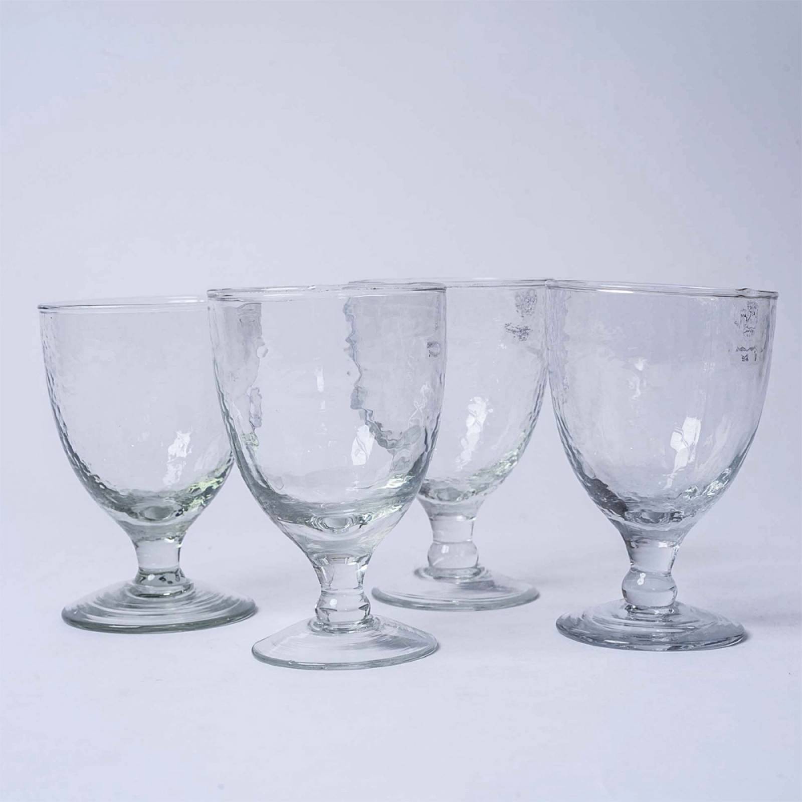 Set Of 4 Yala Hammered Wine Glasses thumbnails