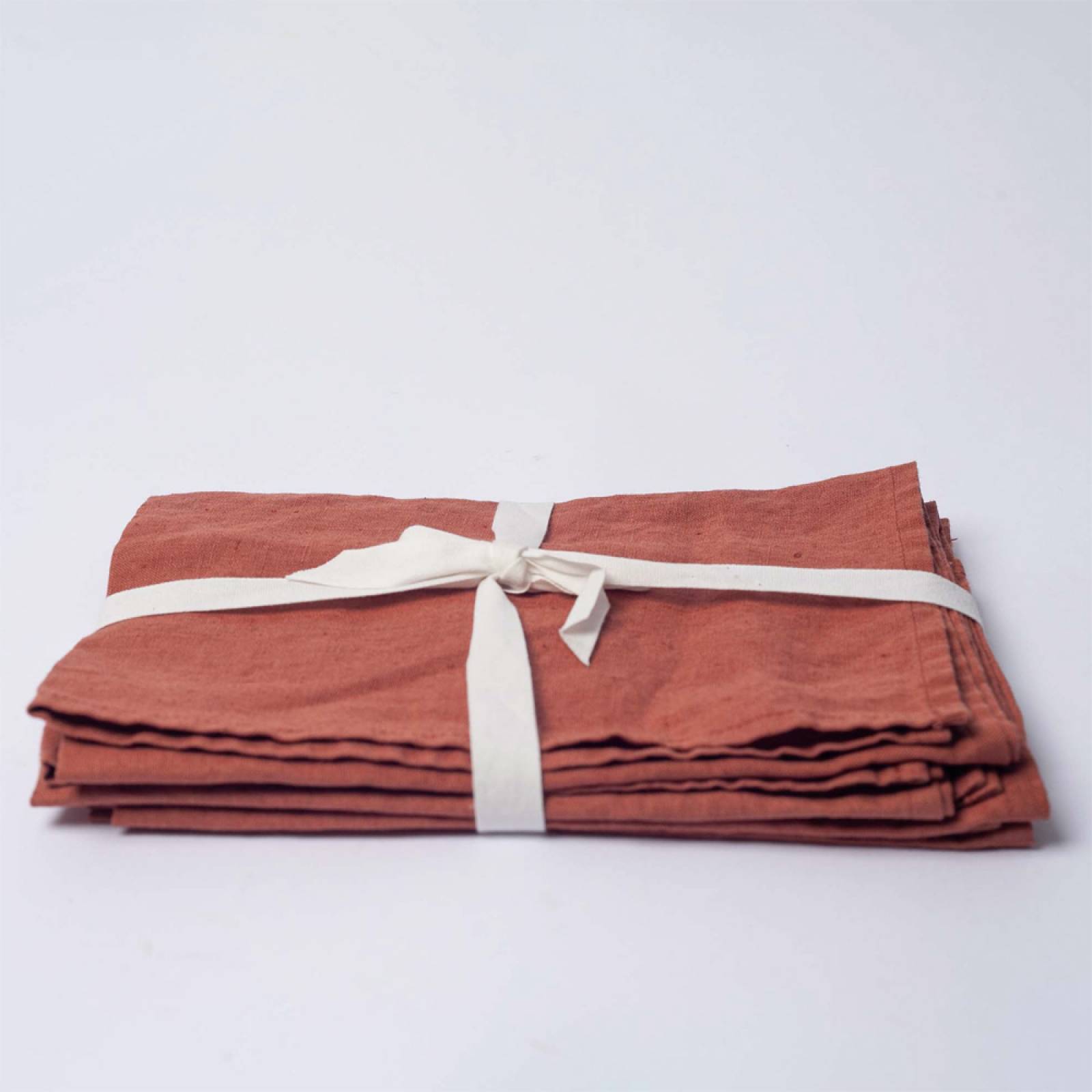 Set Of 4 Linen Napkins In Copper thumbnails