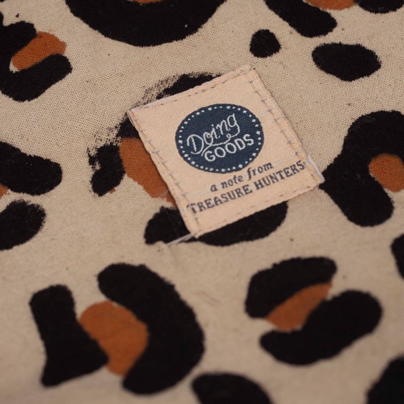 Single Sized Cotton Throw In Tote Bag - Leopard Print thumbnails