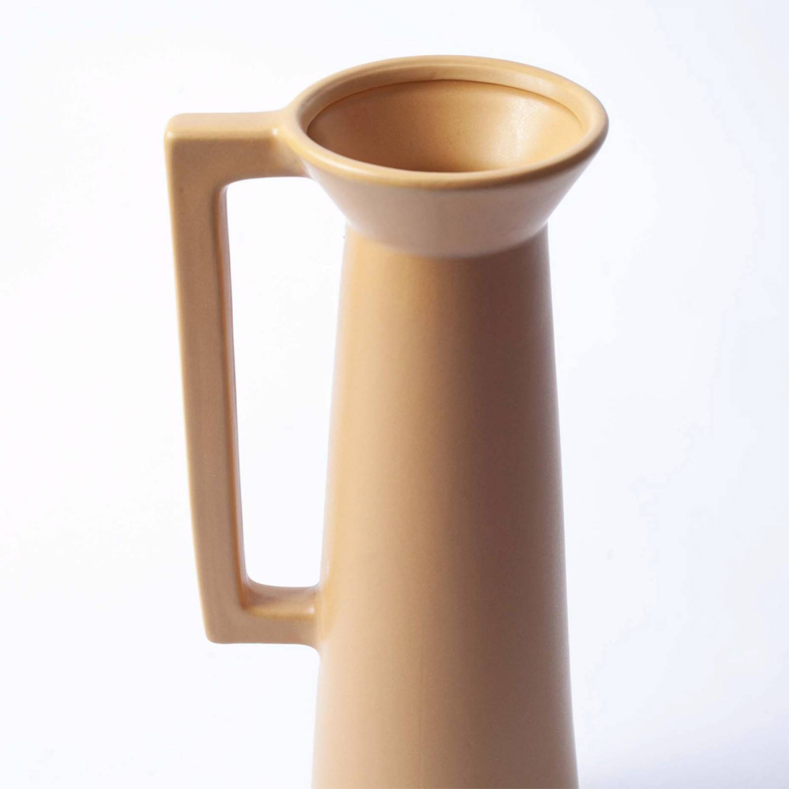 Slim Ceramic Vase In Mustard thumbnails