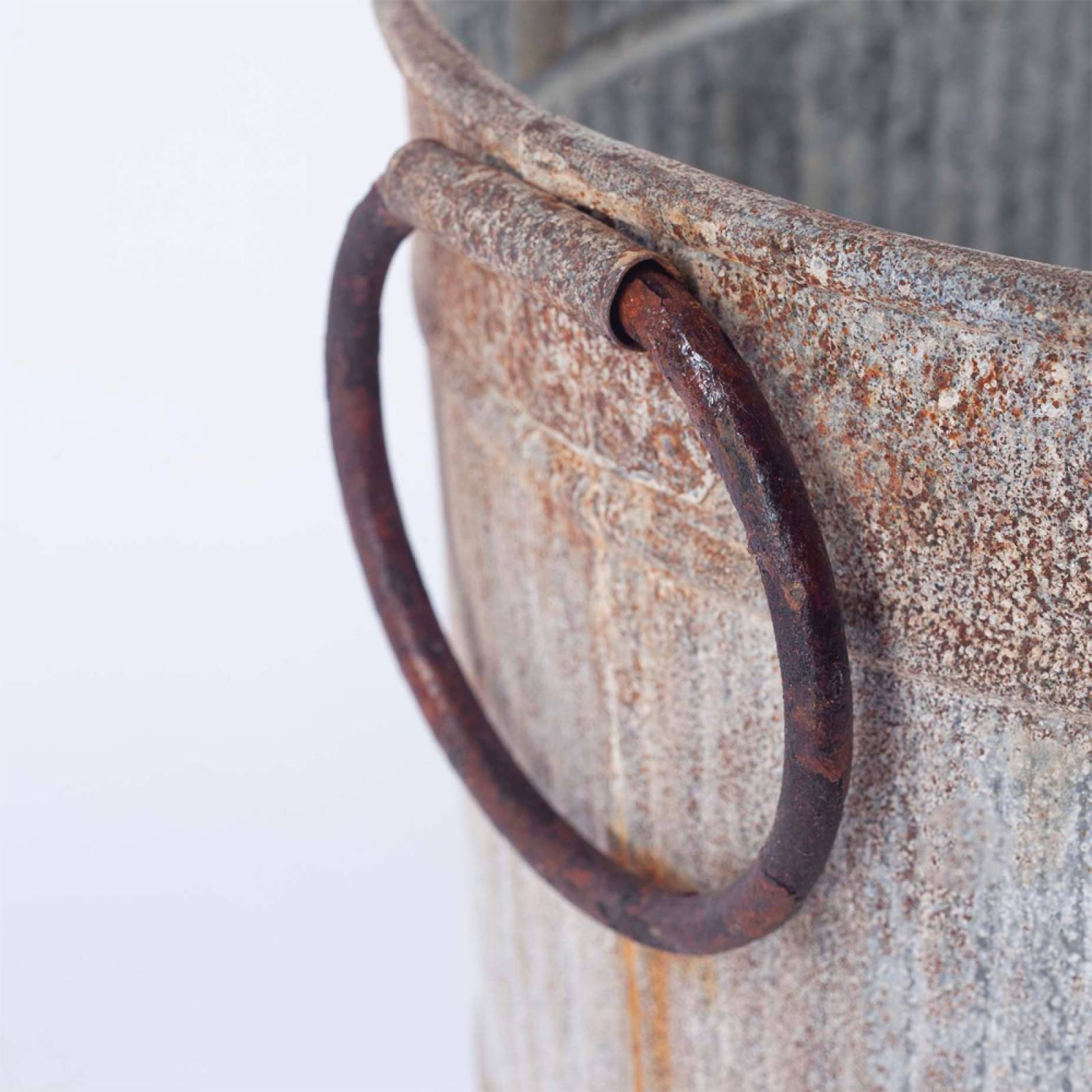 Small Akasa Zinc Trough Planter With Handles thumbnails