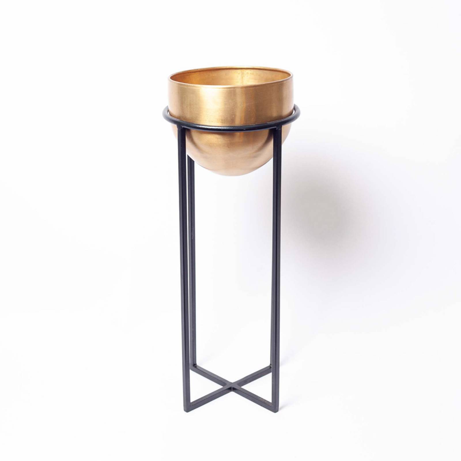 Small Atsu Brass Planter Stand H: 56cm