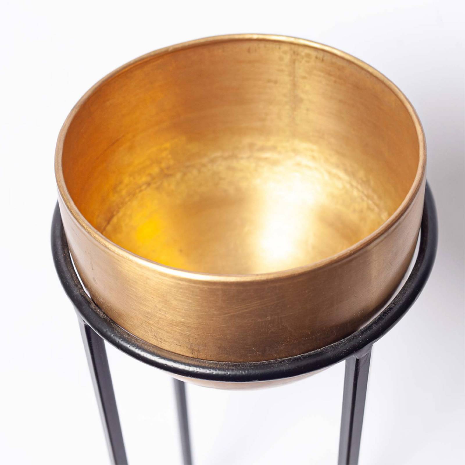 Small Atsu Brass Planter Stand H: 56cm thumbnails