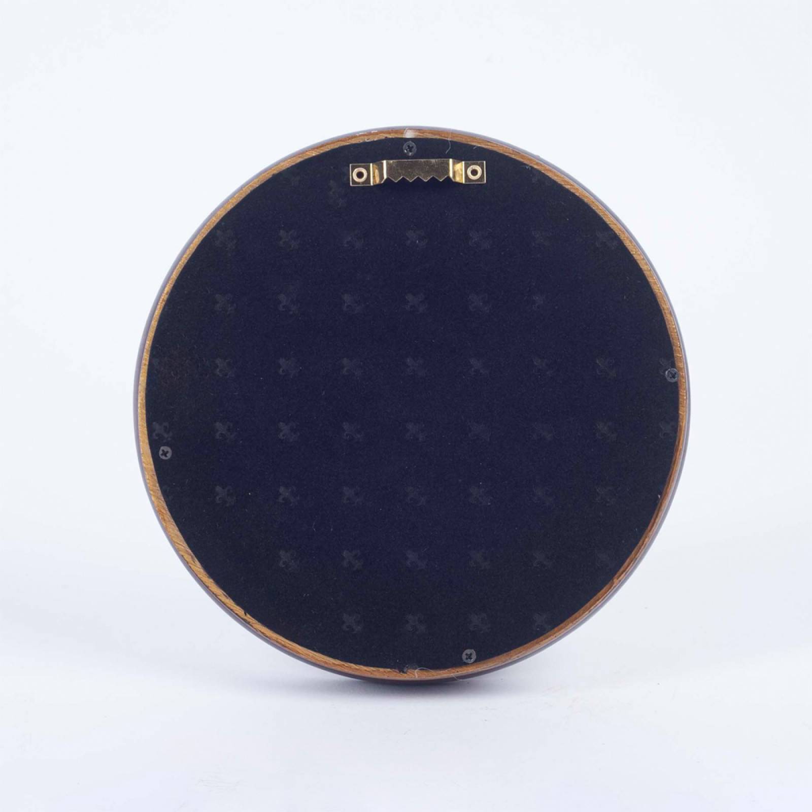 Small Black & Gold Convex Mirror With Double Edge D:17.5cm thumbnails