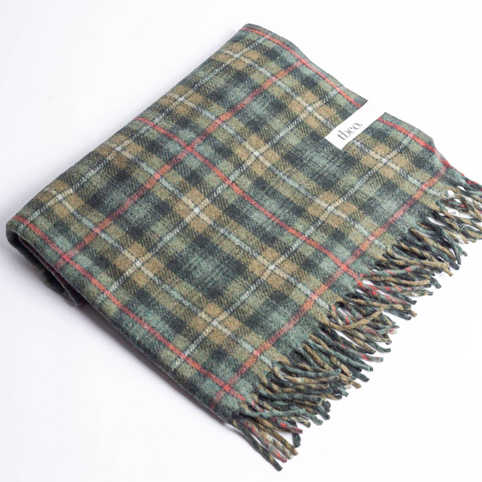 Small Blanket In Mackenzie Weathered Tartan Recycled Wool thumbnails