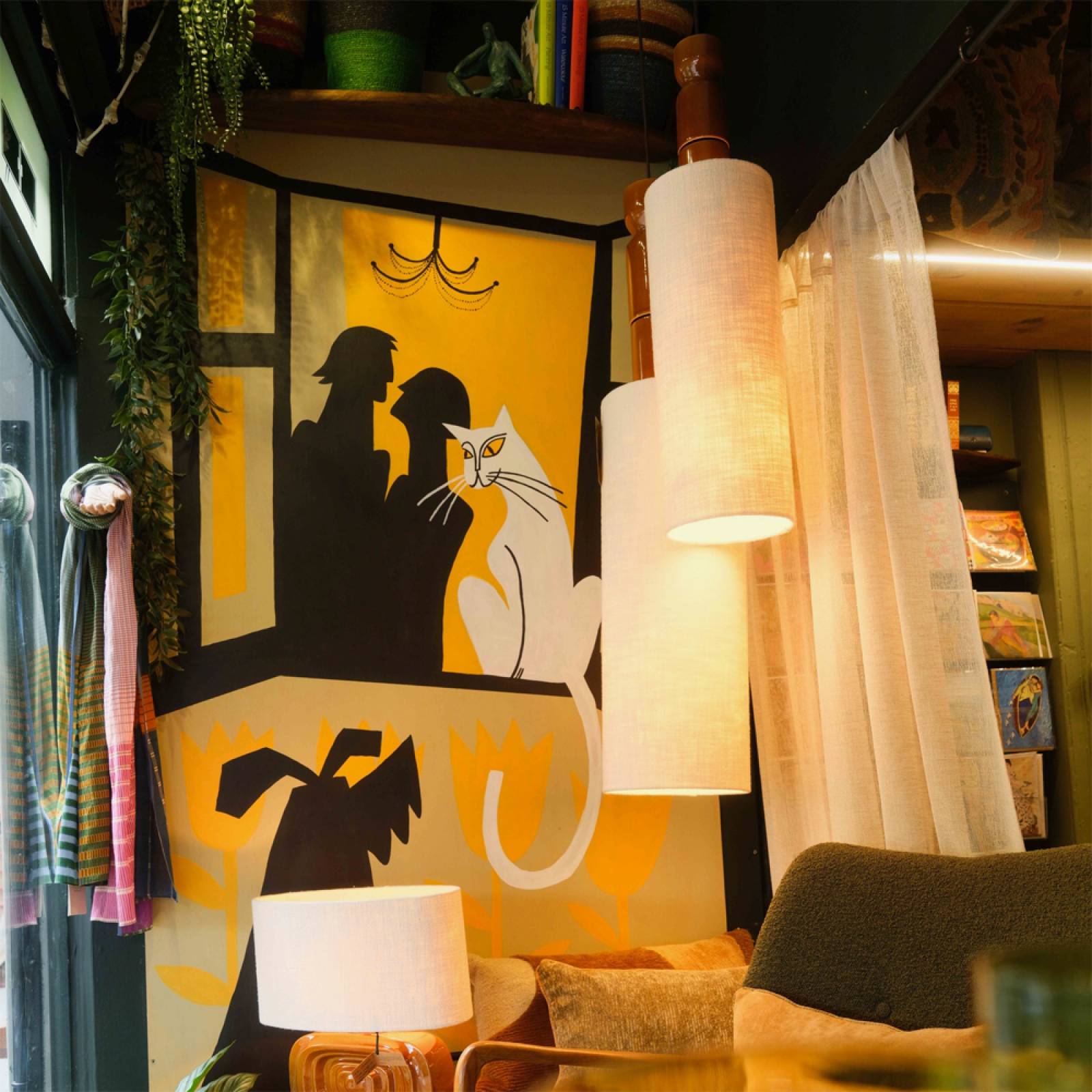 Small Lagoa Pendant Ceiling Lamp In Caramel thumbnails
