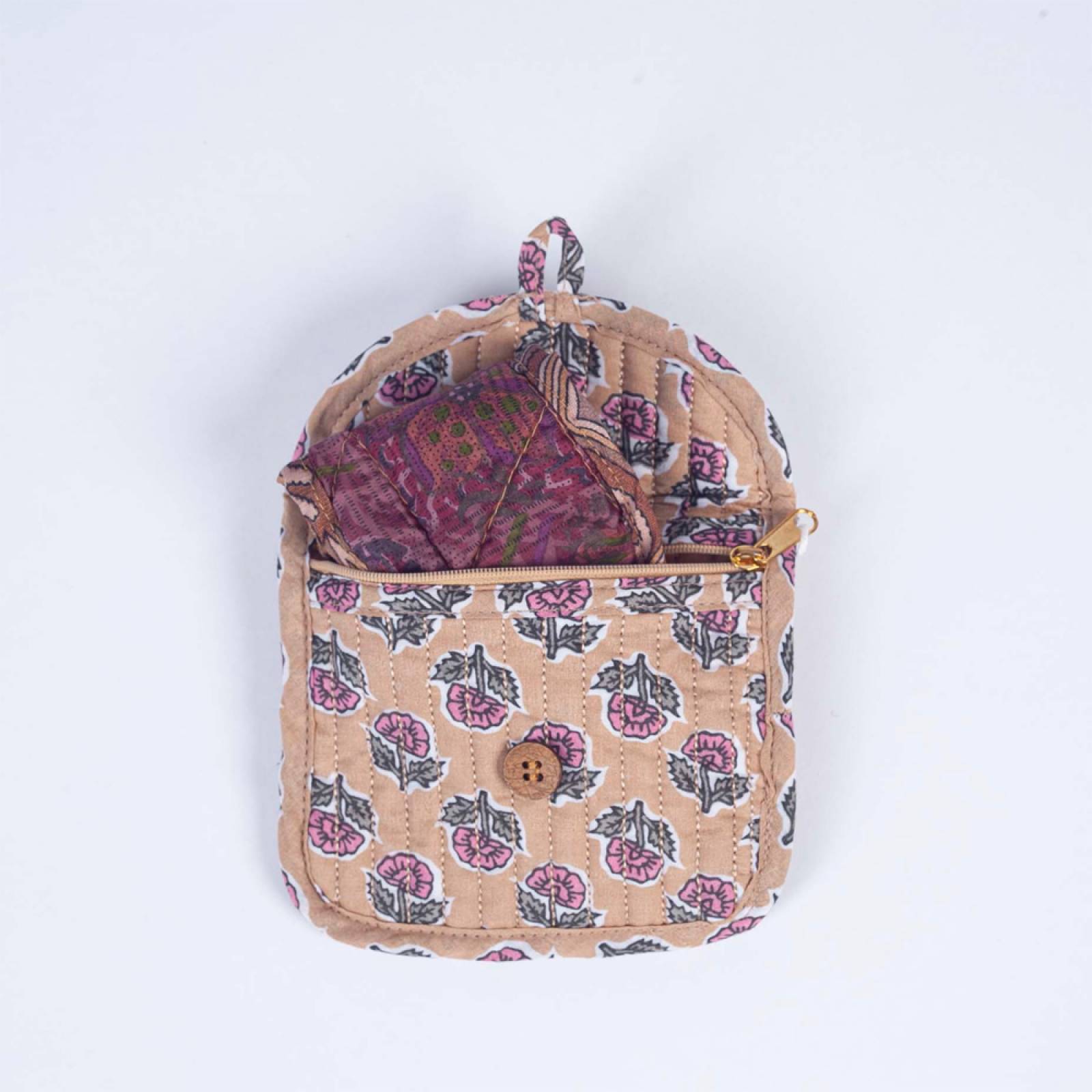 Small Quilted Cotton Purse - Various Designs thumbnails