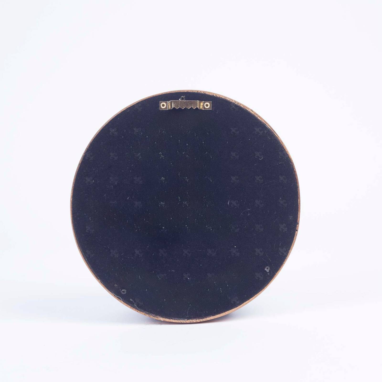 Small Round Black & Gold Convex Mirror With Beading D:19cm thumbnails