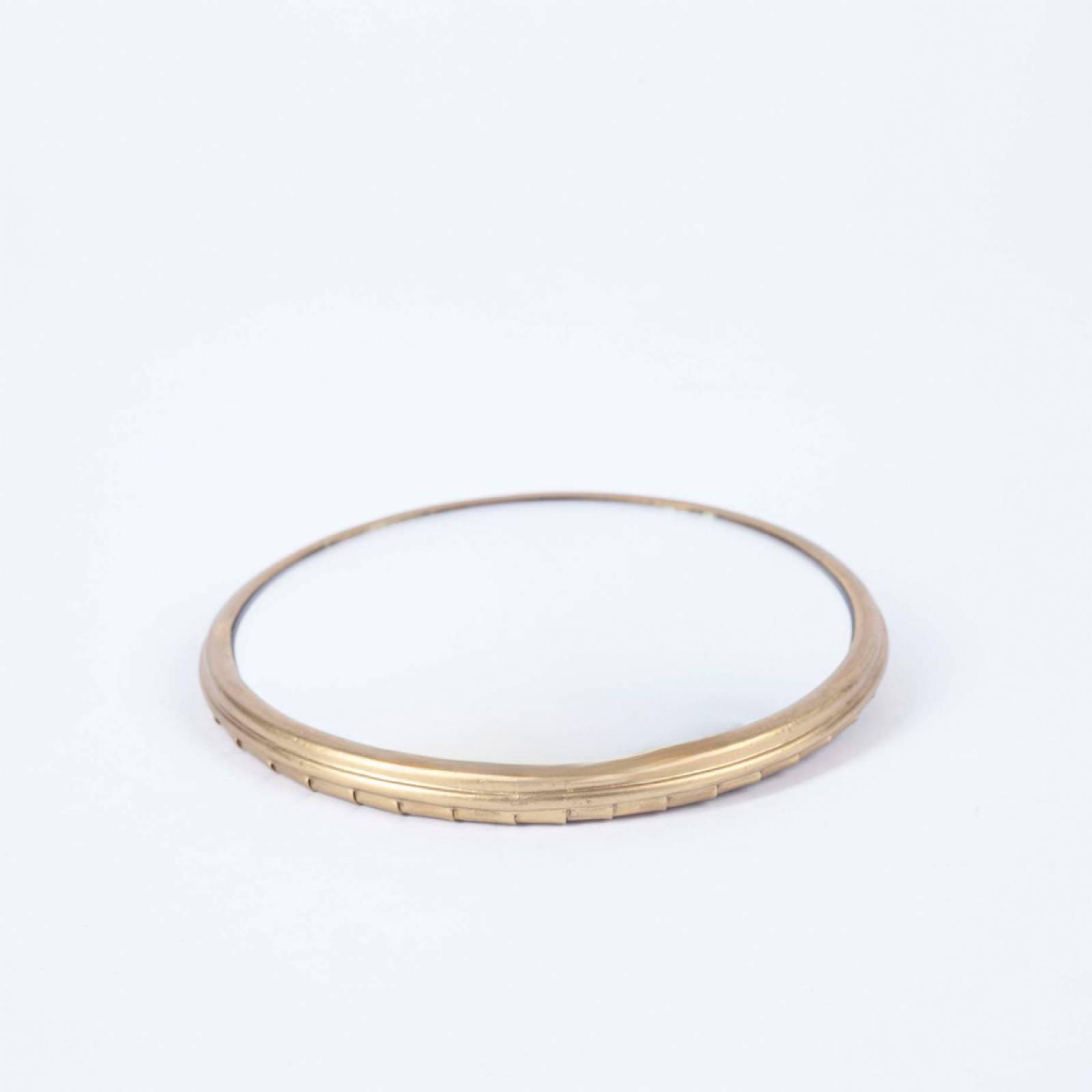 Small Round Gold Convex Mirror With Metal Edge D:14.5cm thumbnails