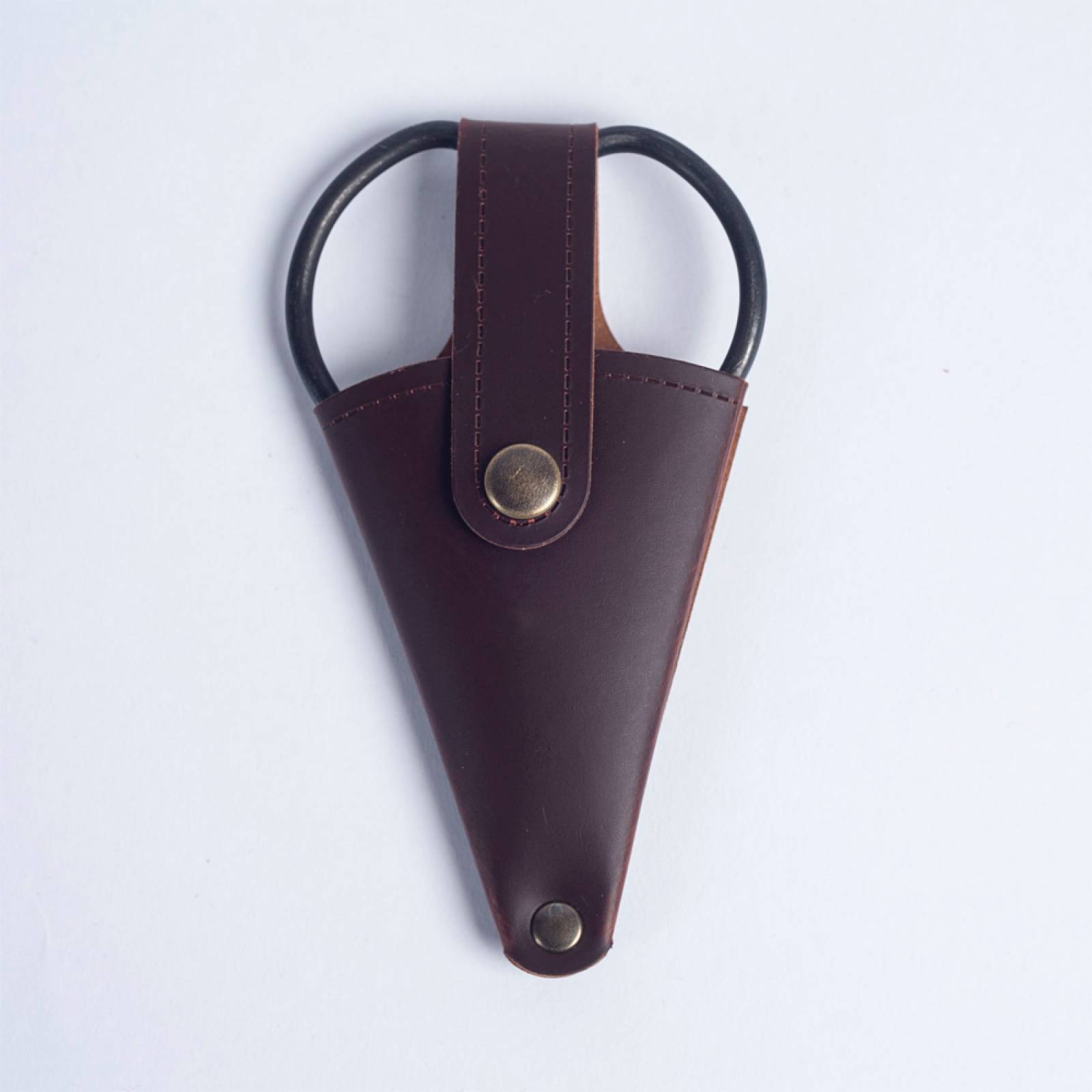 Small Traditional Gardening Scissors In Recycled Leather Pouch thumbnails