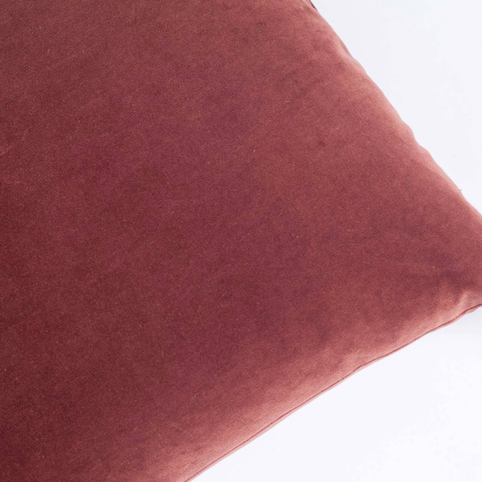 Square Velvet Cushion In Dark Rose 50x50cm thumbnails