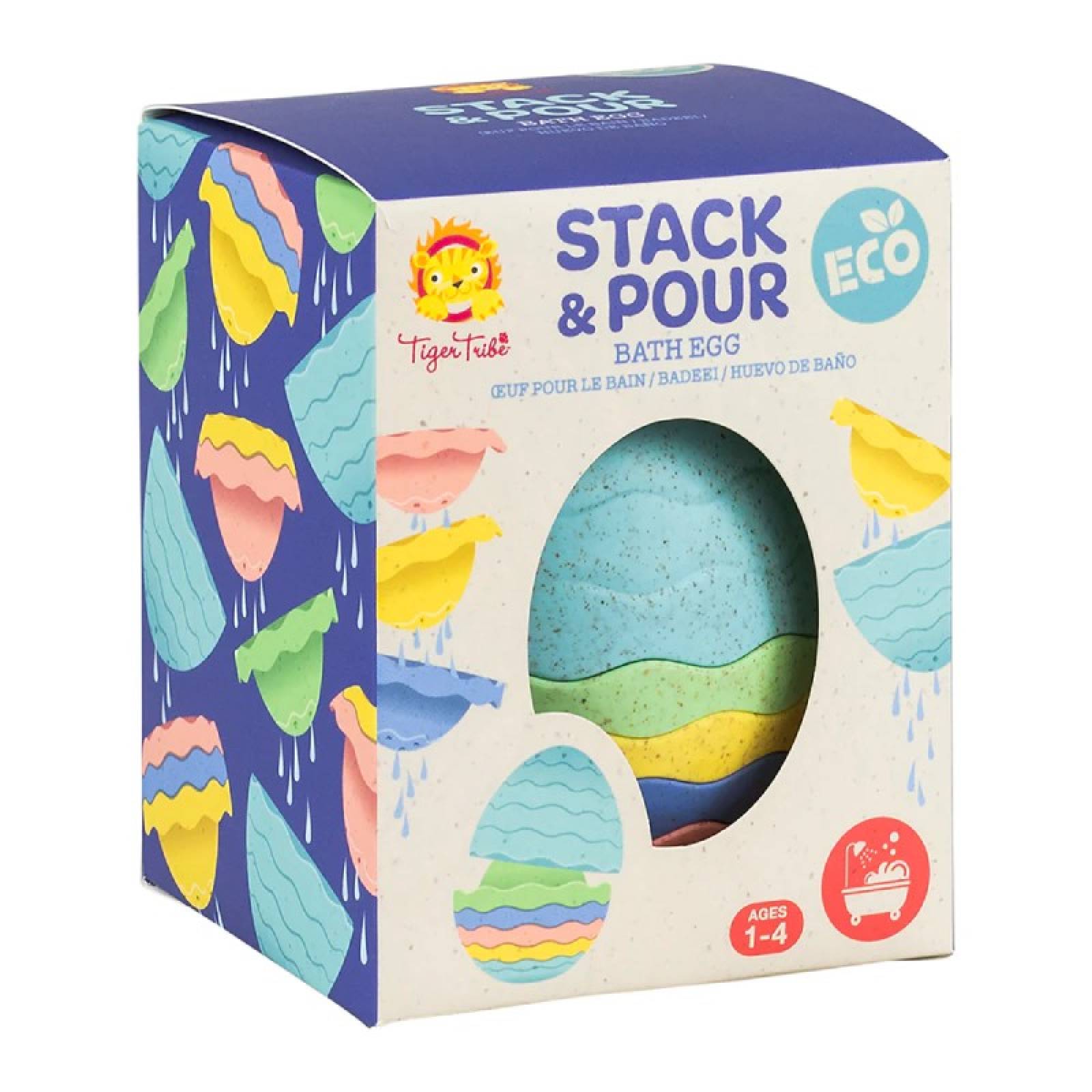 Stack & Pour Bath Egg - Eco Bath Toy 1+ thumbnails