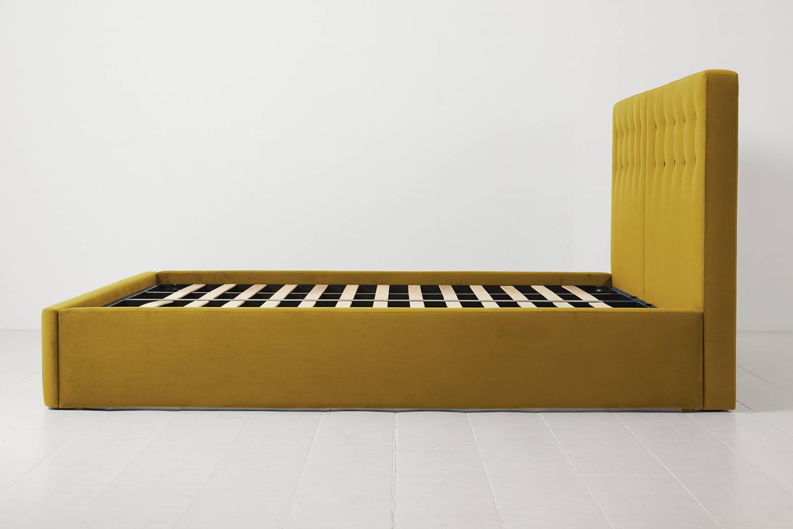 Swyft Bed 01 - Super King Size Bed Frame - Velvet Mustard thumbnails