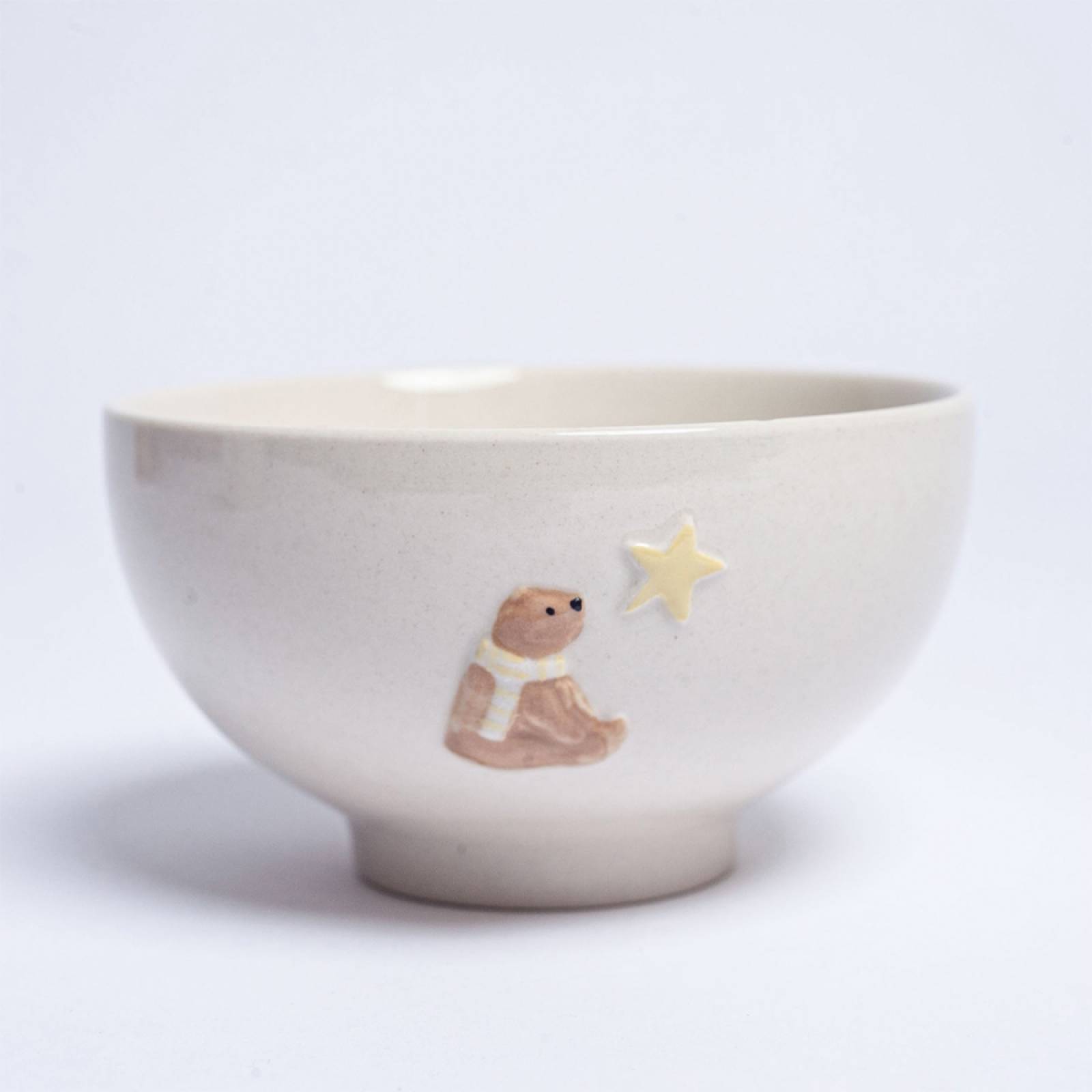 Teddy Bear With Star Stoneware Bowl