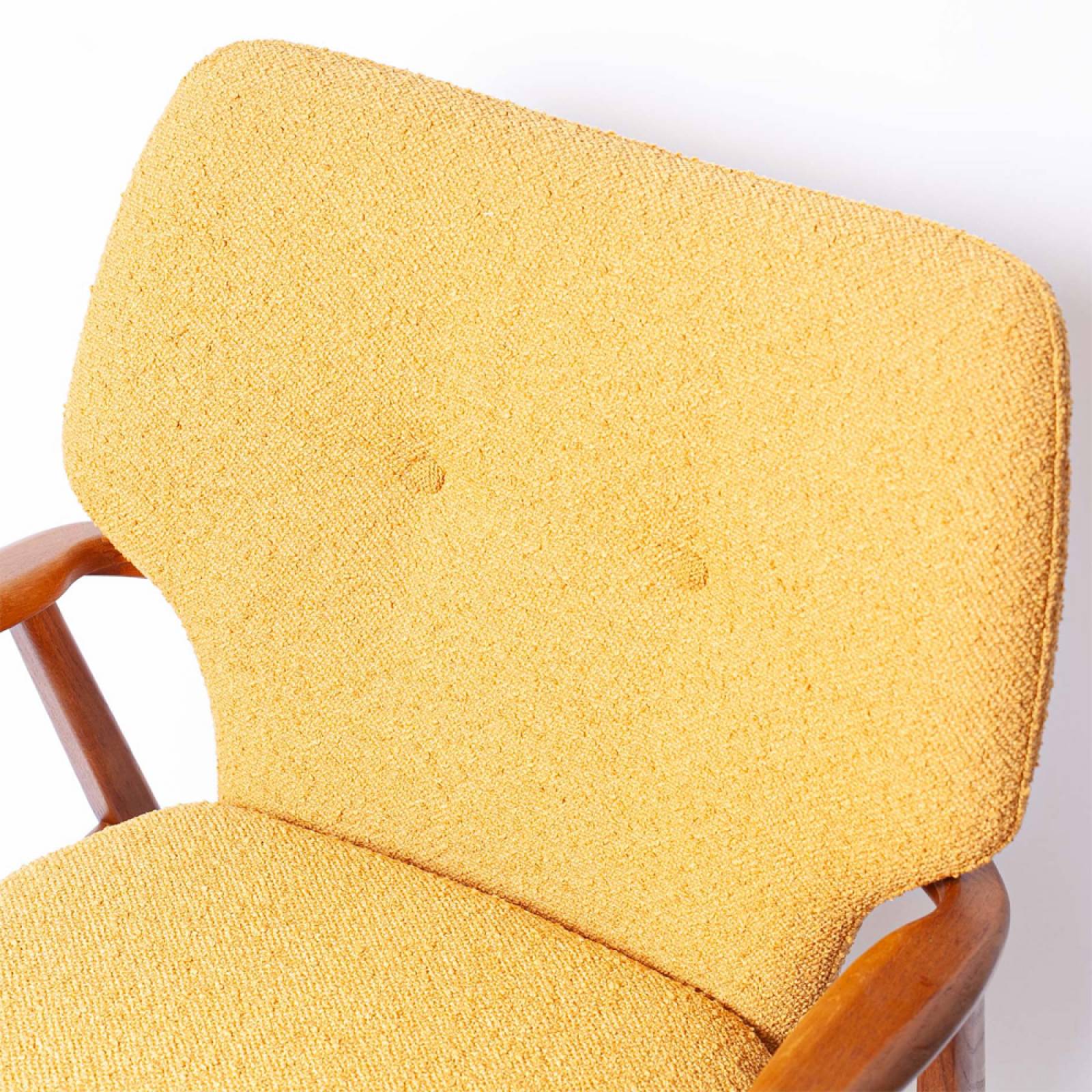 The Button Armchair in Ochre Fabric thumbnails