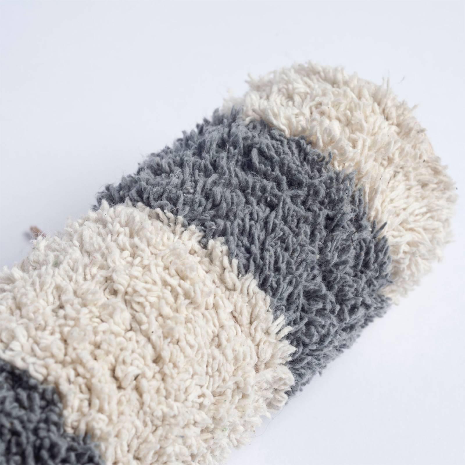 Tufted Bath Mat In Blue & White Stripe thumbnails