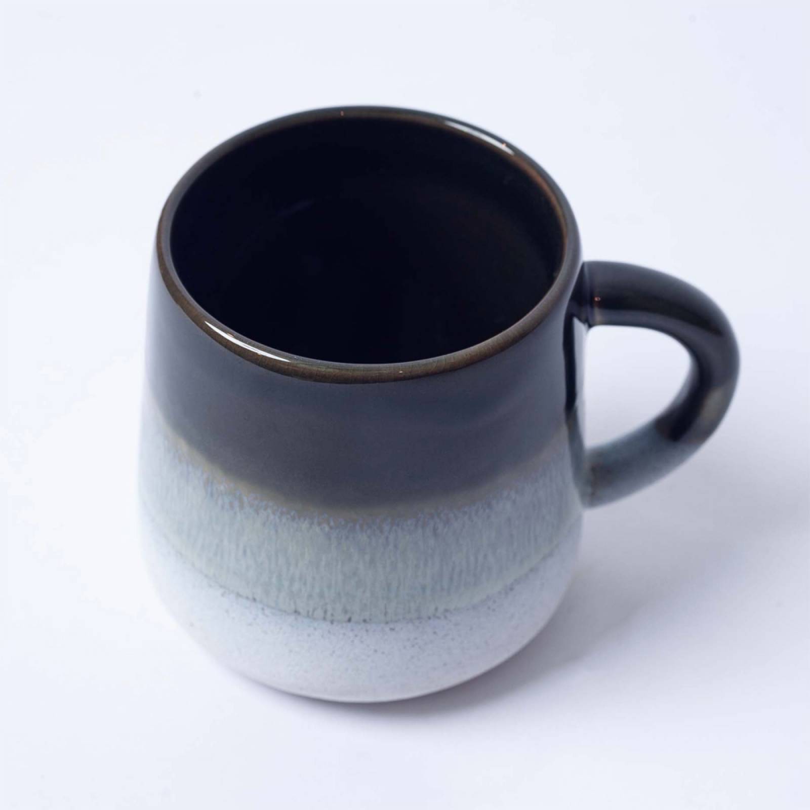 Two Tone Dip Glazed Stoneware Mug In Green thumbnails