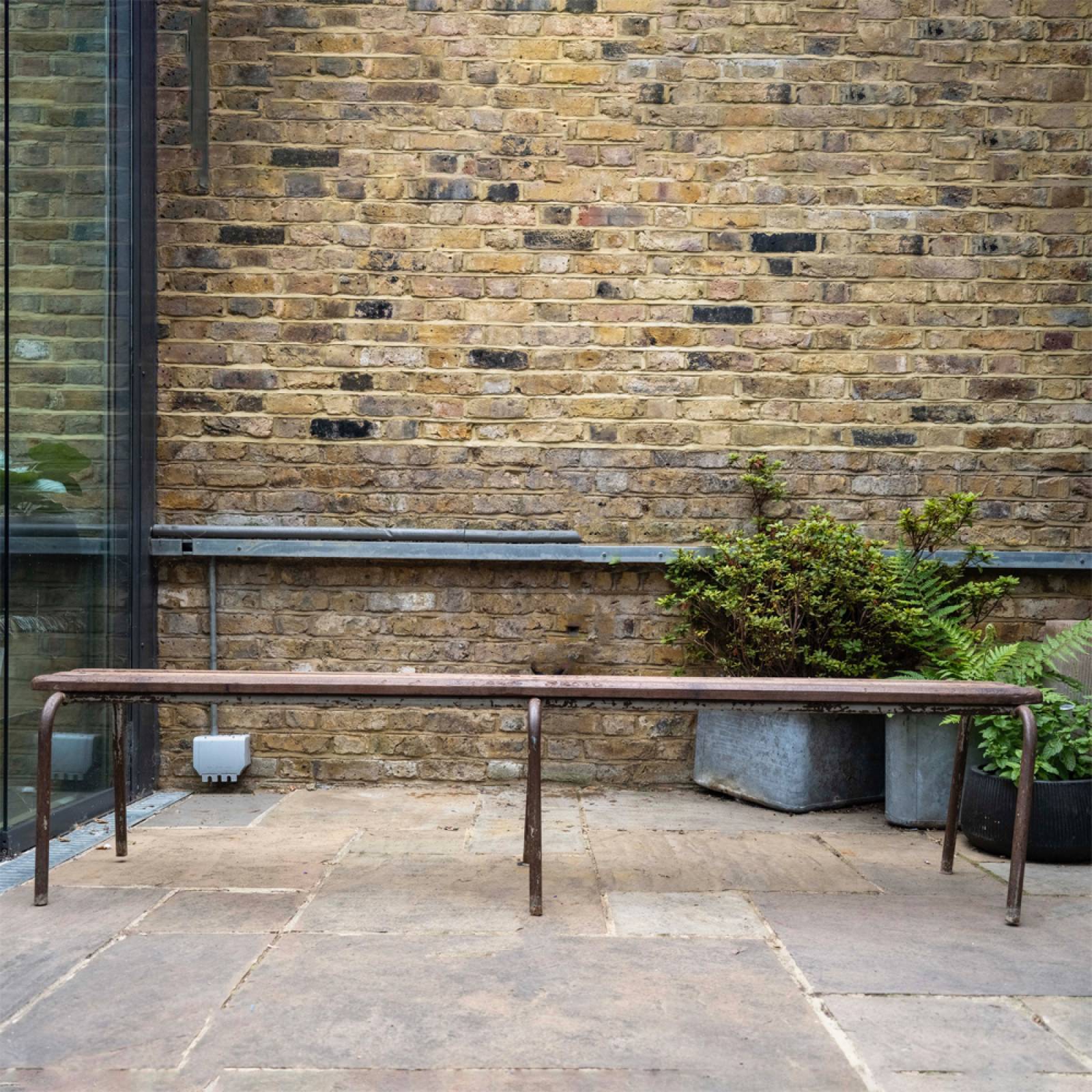 Vintage French School Bench