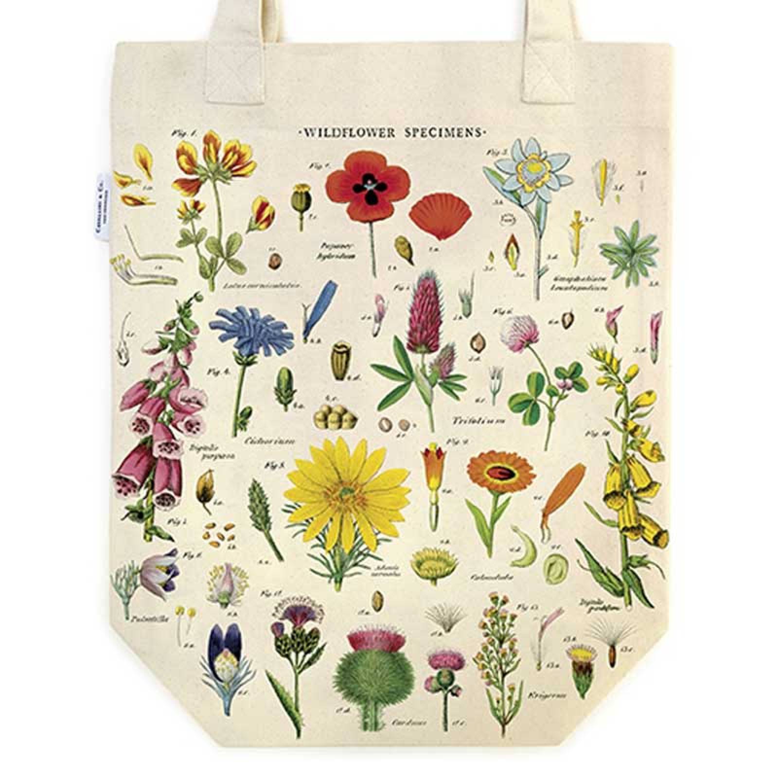 Wild Flowers Cotton Tote Bag