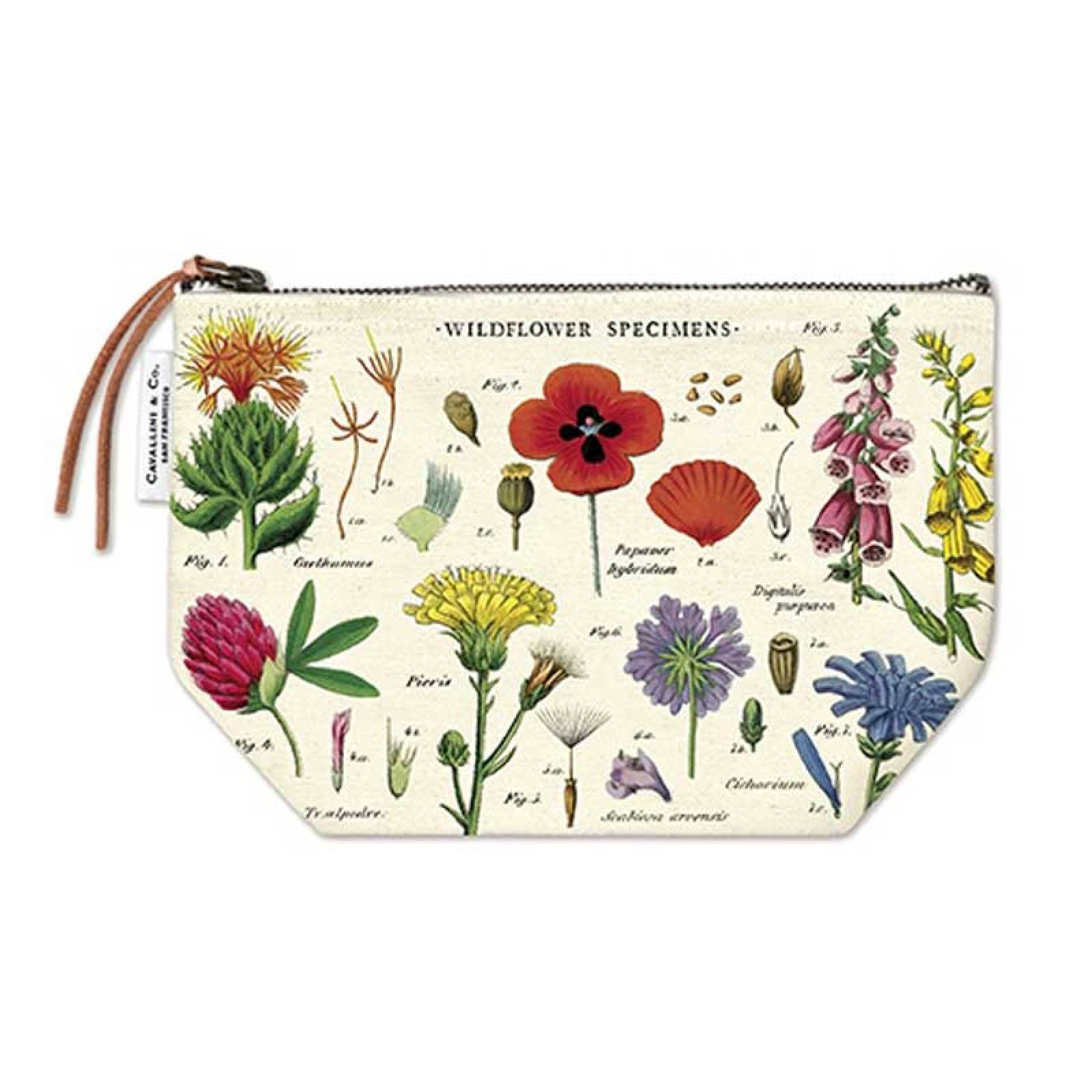 Wildflowers Cotton Pouch Bag By Cavallini