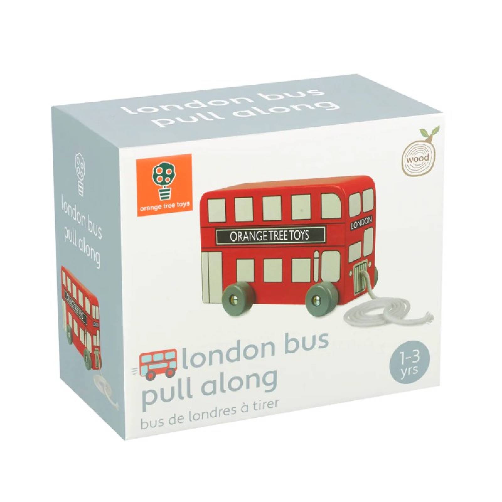 Wooden London Bus Pull Along Toy 1+ thumbnails