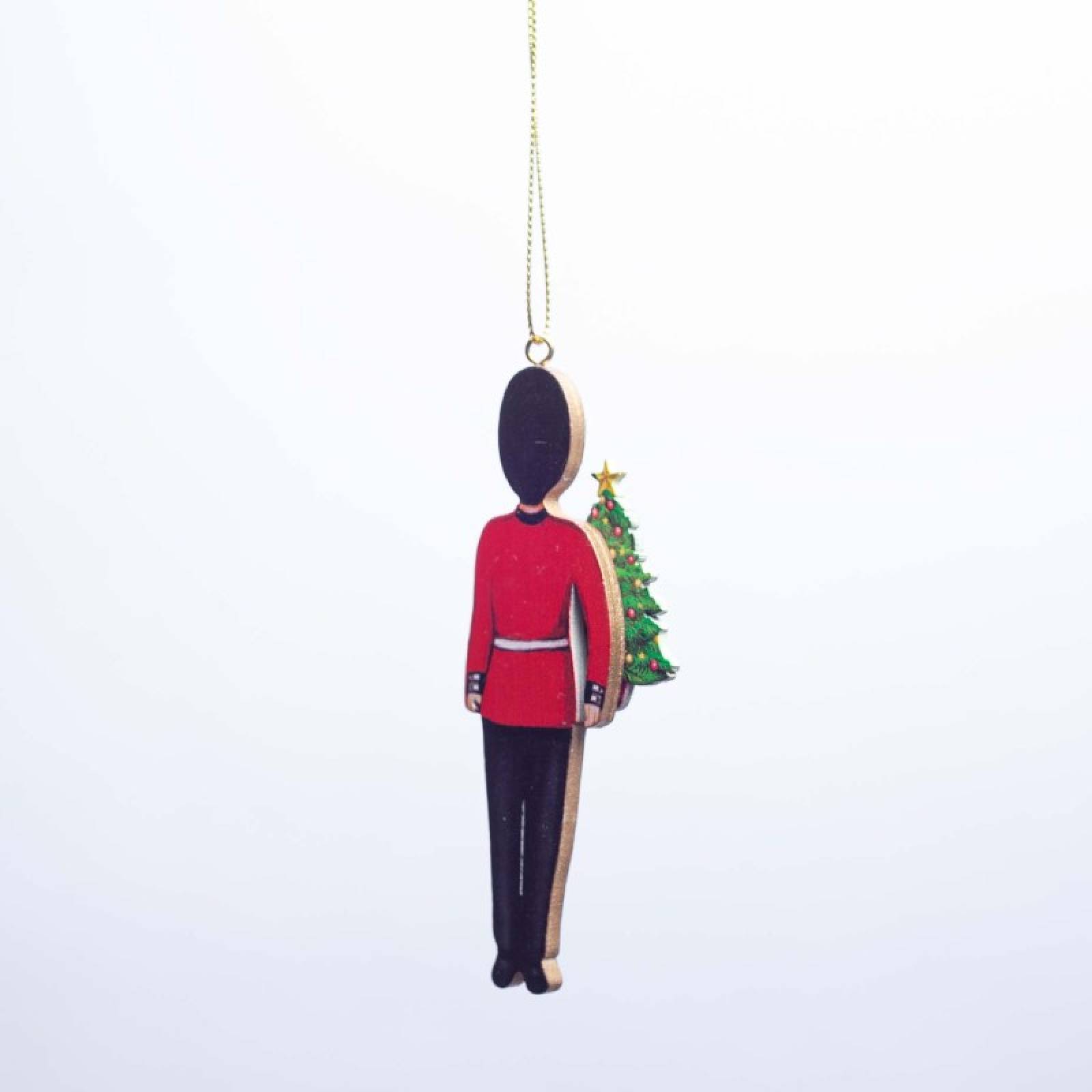 Wooden London Guard Hanging Christmas Decoration thumbnails