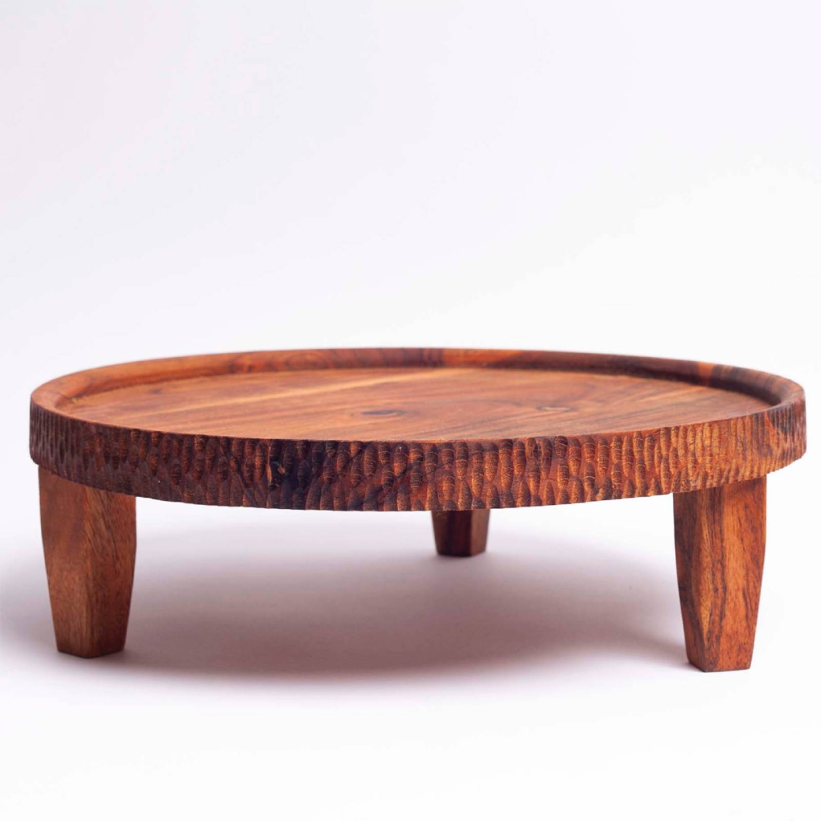 Wooden Serving Tray On Legs 32x10cm