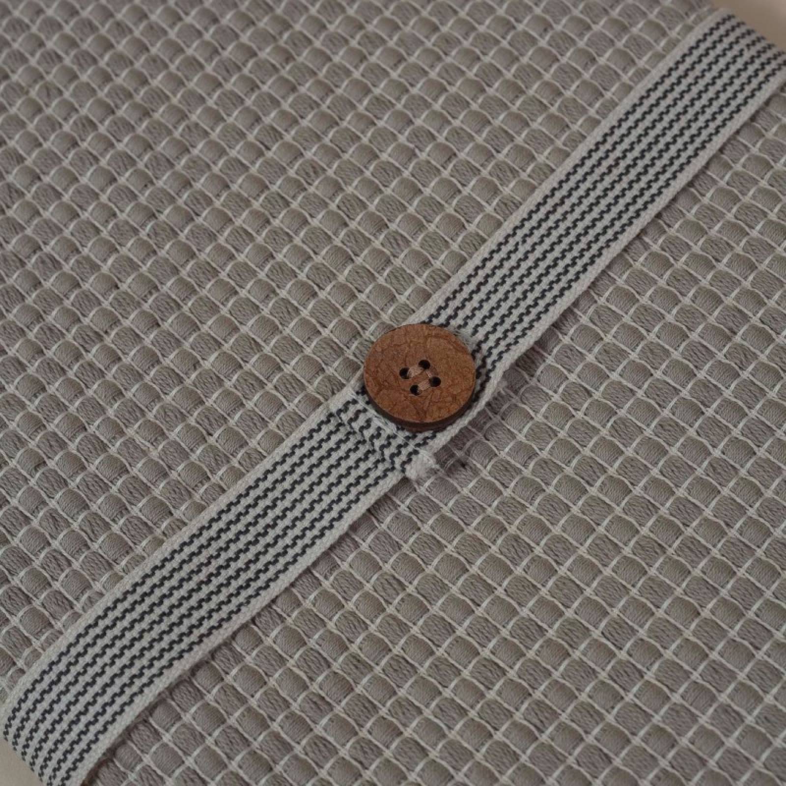 Woven Cotton Table Runner In Taupe thumbnails