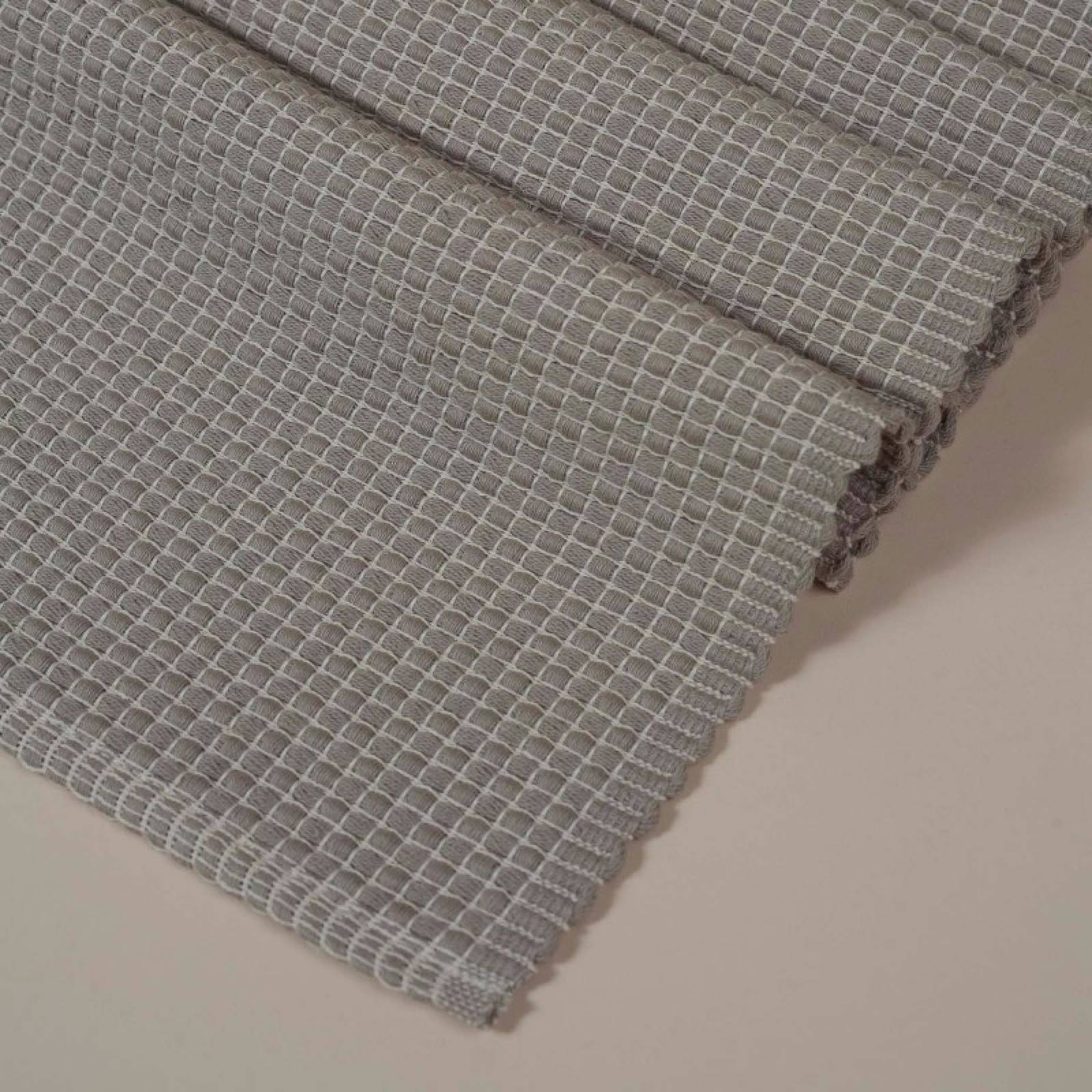 Woven Cotton Table Runner In Taupe thumbnails