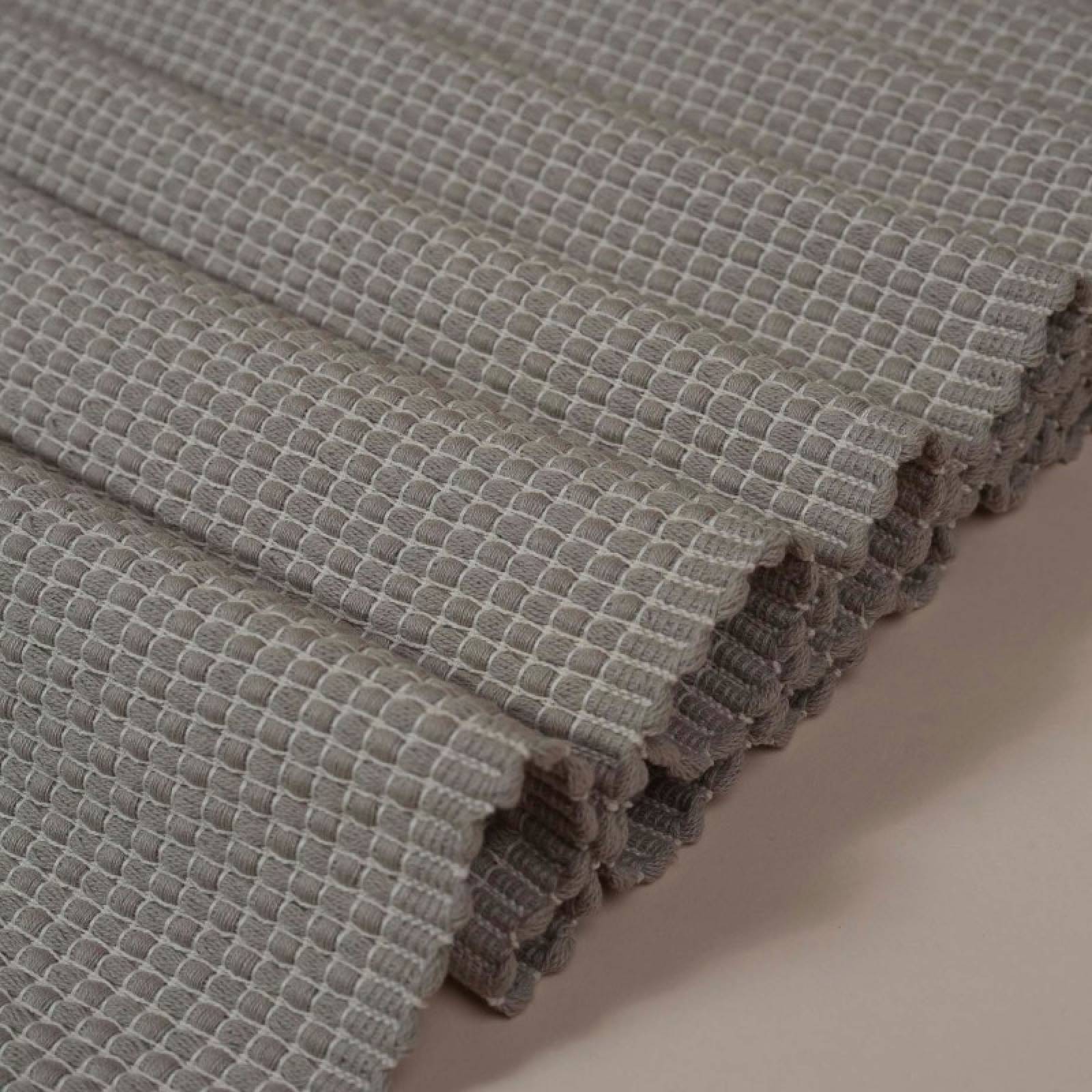 Woven Cotton Table Runner In Taupe thumbnails