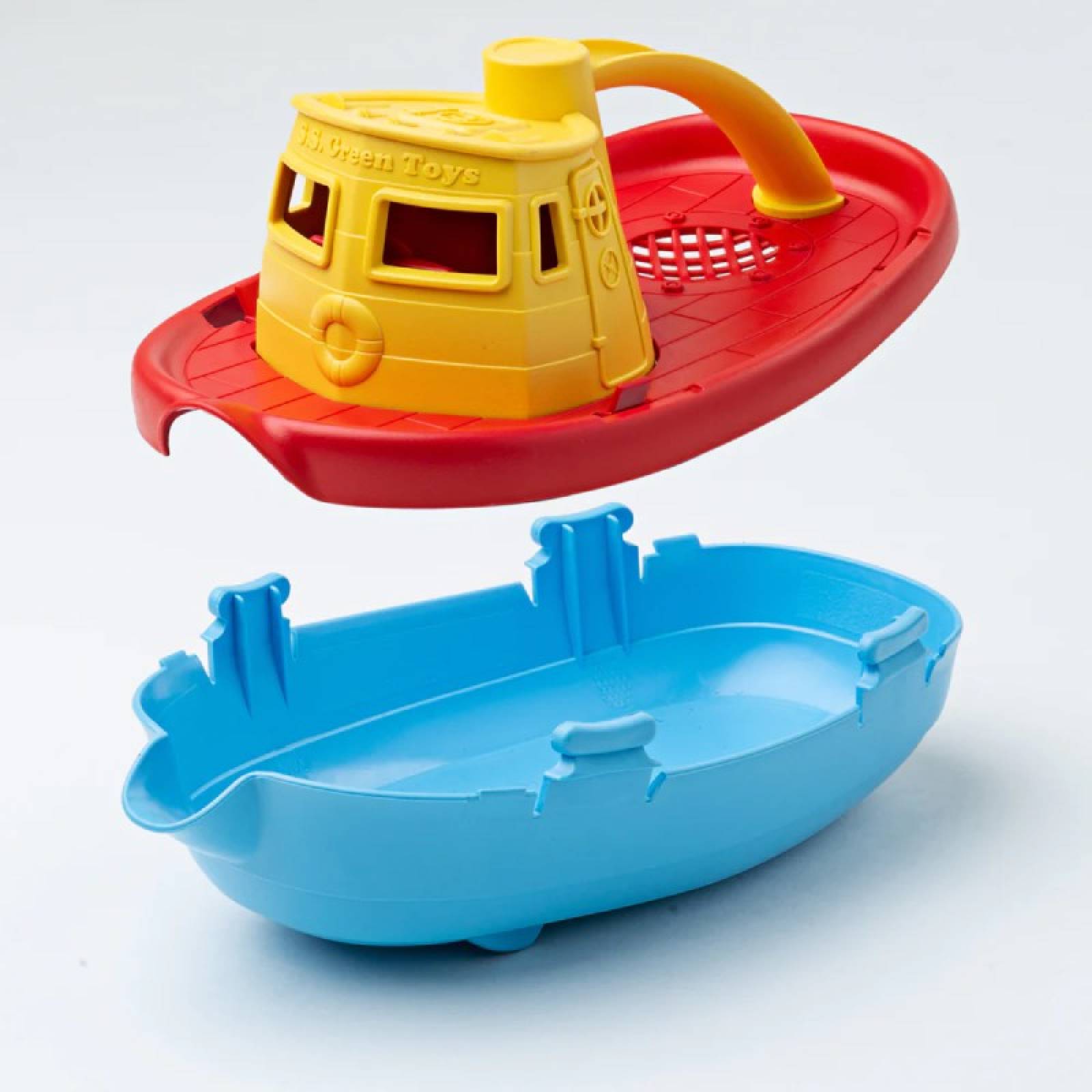 Yellow Top Pouring Tug Boat By Green Toys 6m+ thumbnails