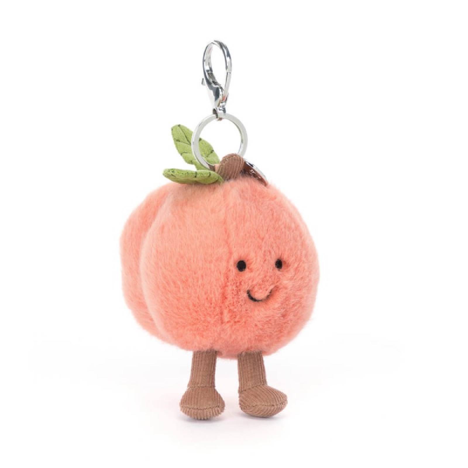 Amuseables Peach Bag Charm By Jellycat 3+