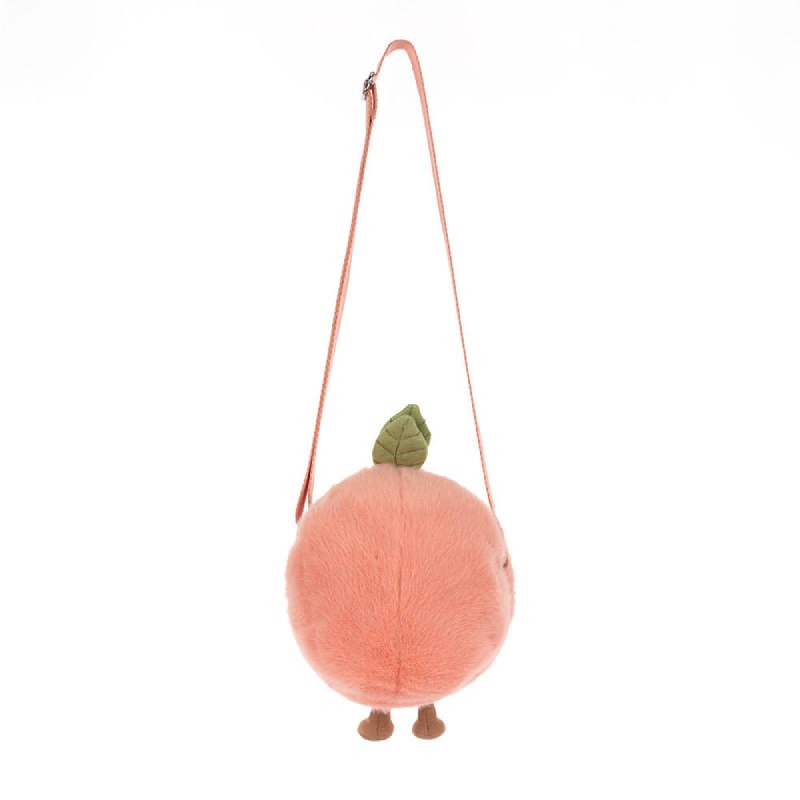 Amuseables Peach Shoulder Bag By Jellycat 3+ thumbnails