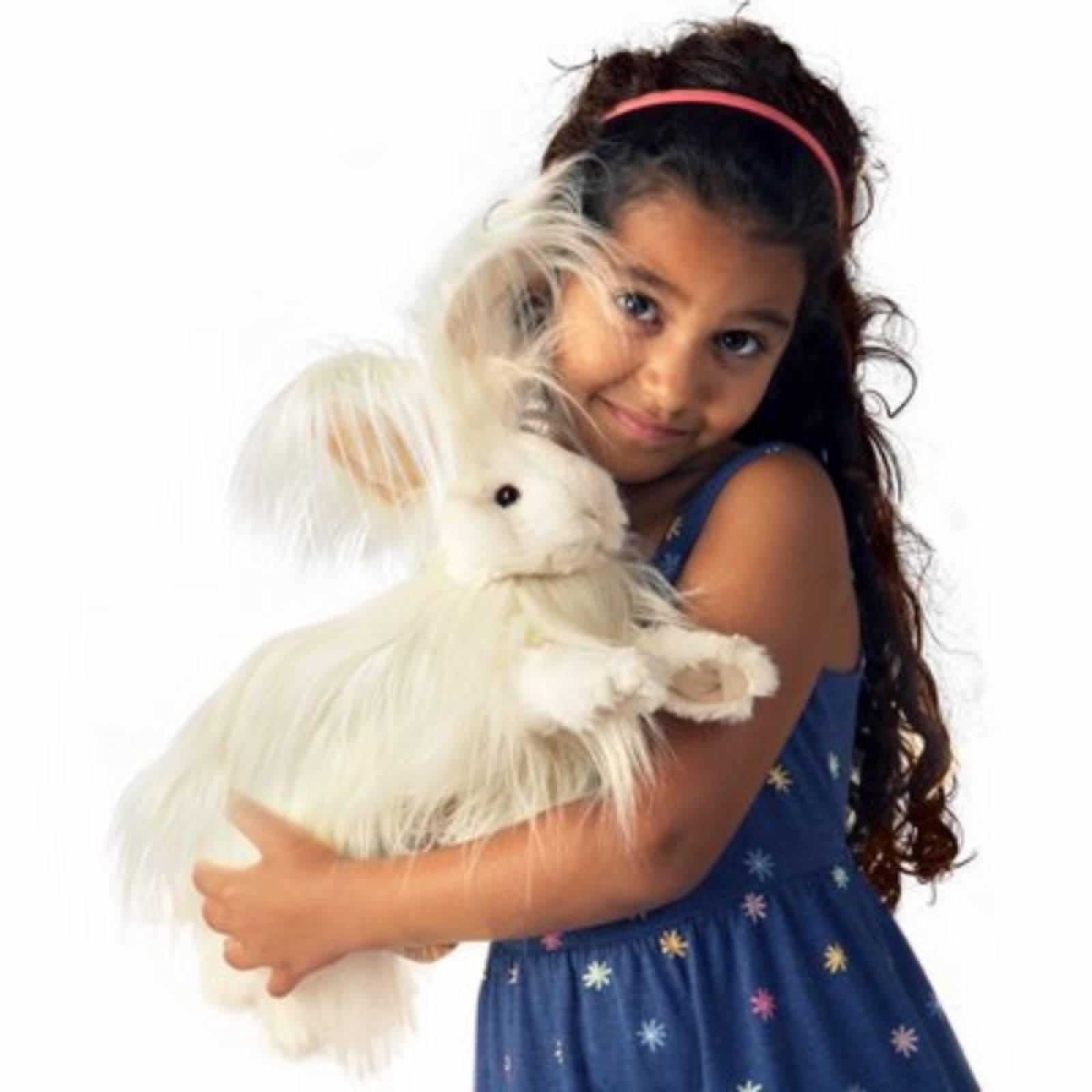 Angora Rabbit - Full Bodied Life Like Hand Puppet 3+ thumbnails