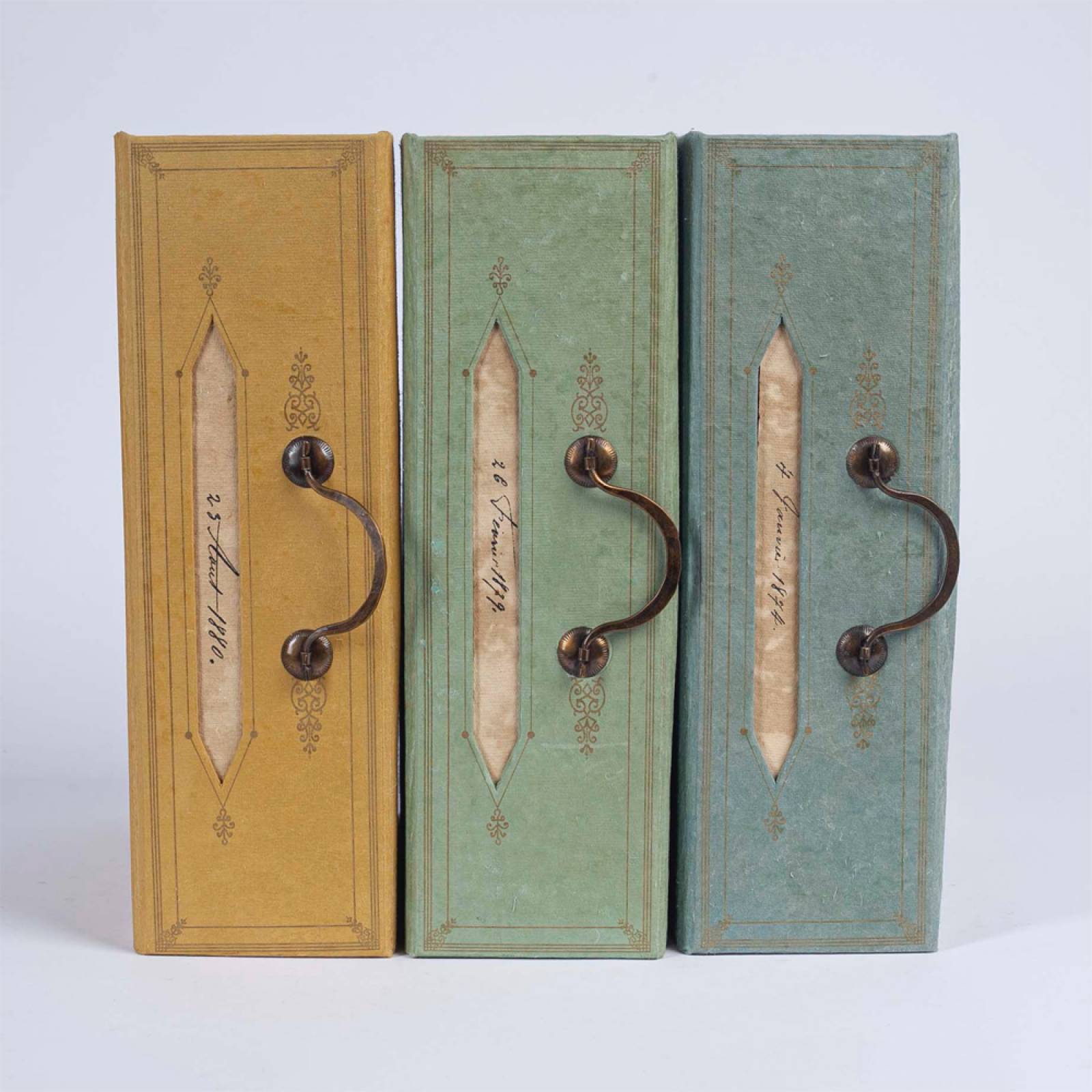 Antique Style Magazine File - Various Colours thumbnails