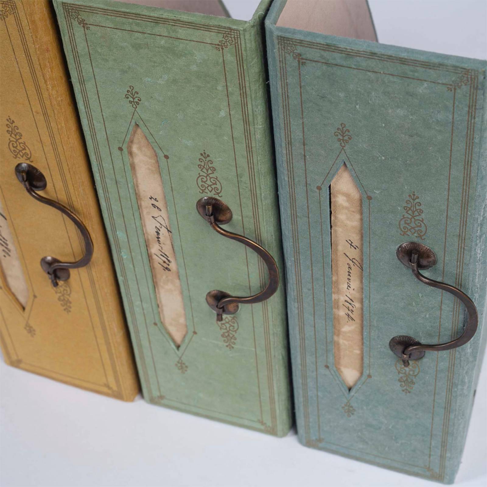 Antique Style Magazine File - Various Colours thumbnails