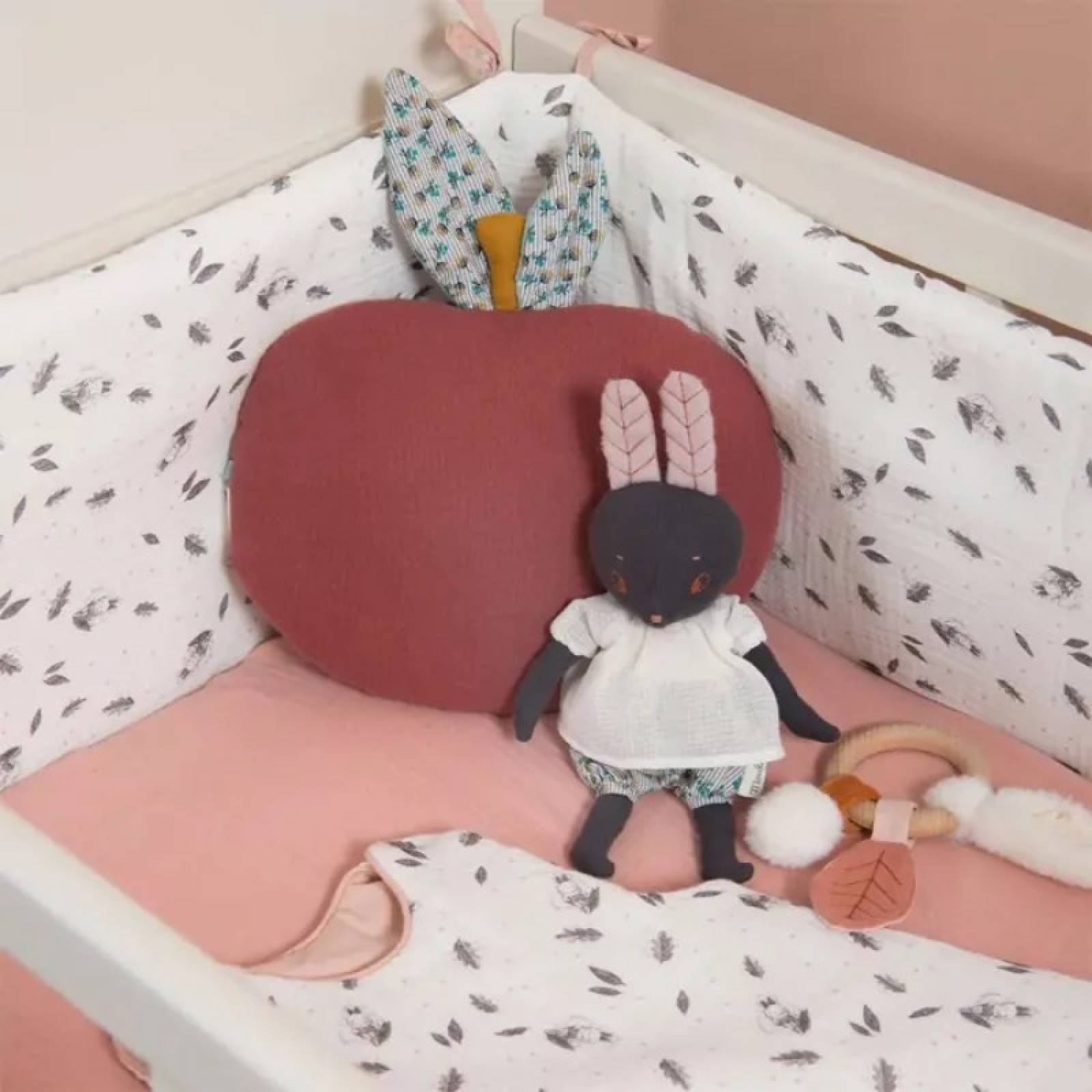 Apple Shaped Cushion By Moulin Roty thumbnails