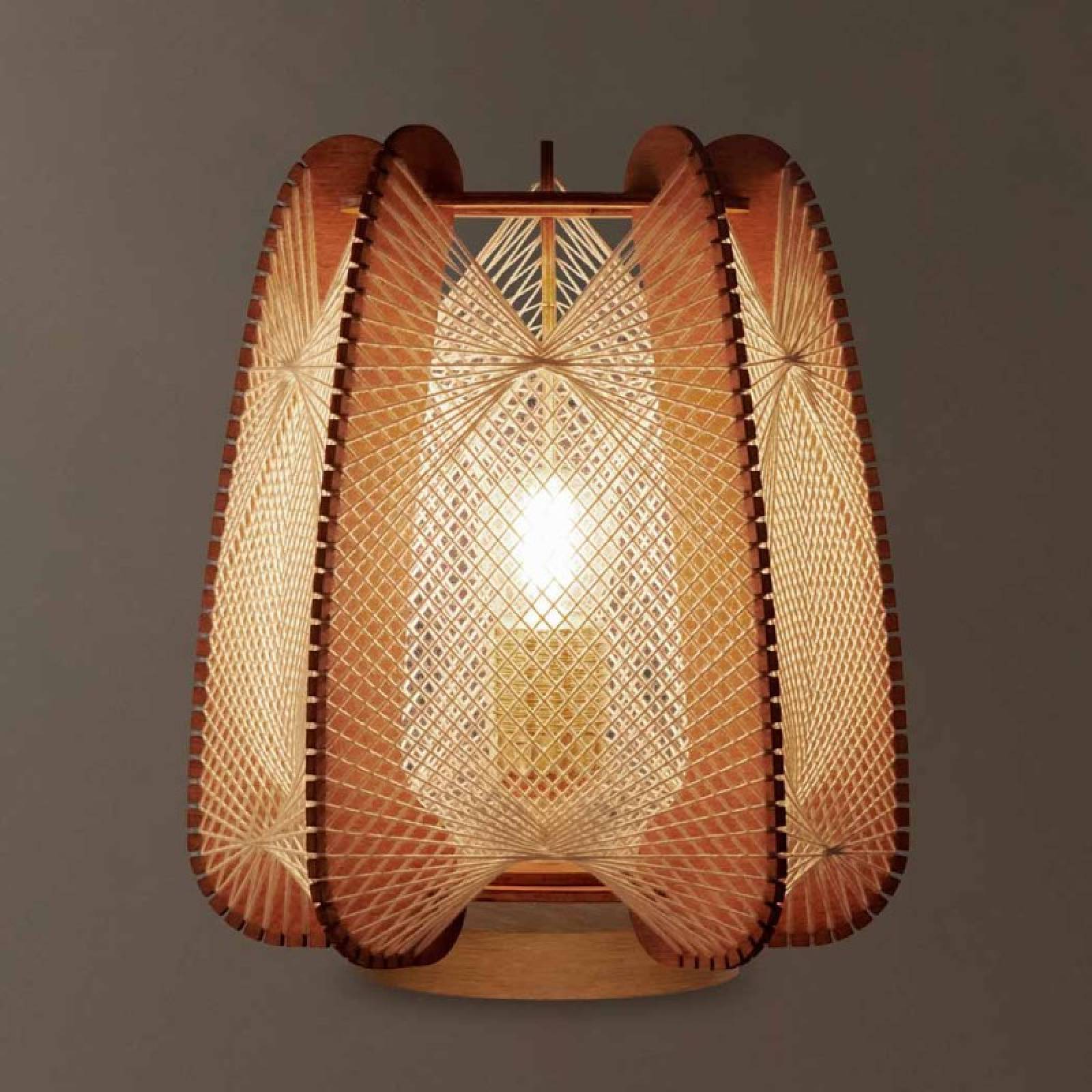 Arioca Cross Twist Mid Century Style Table Lamp thumbnails