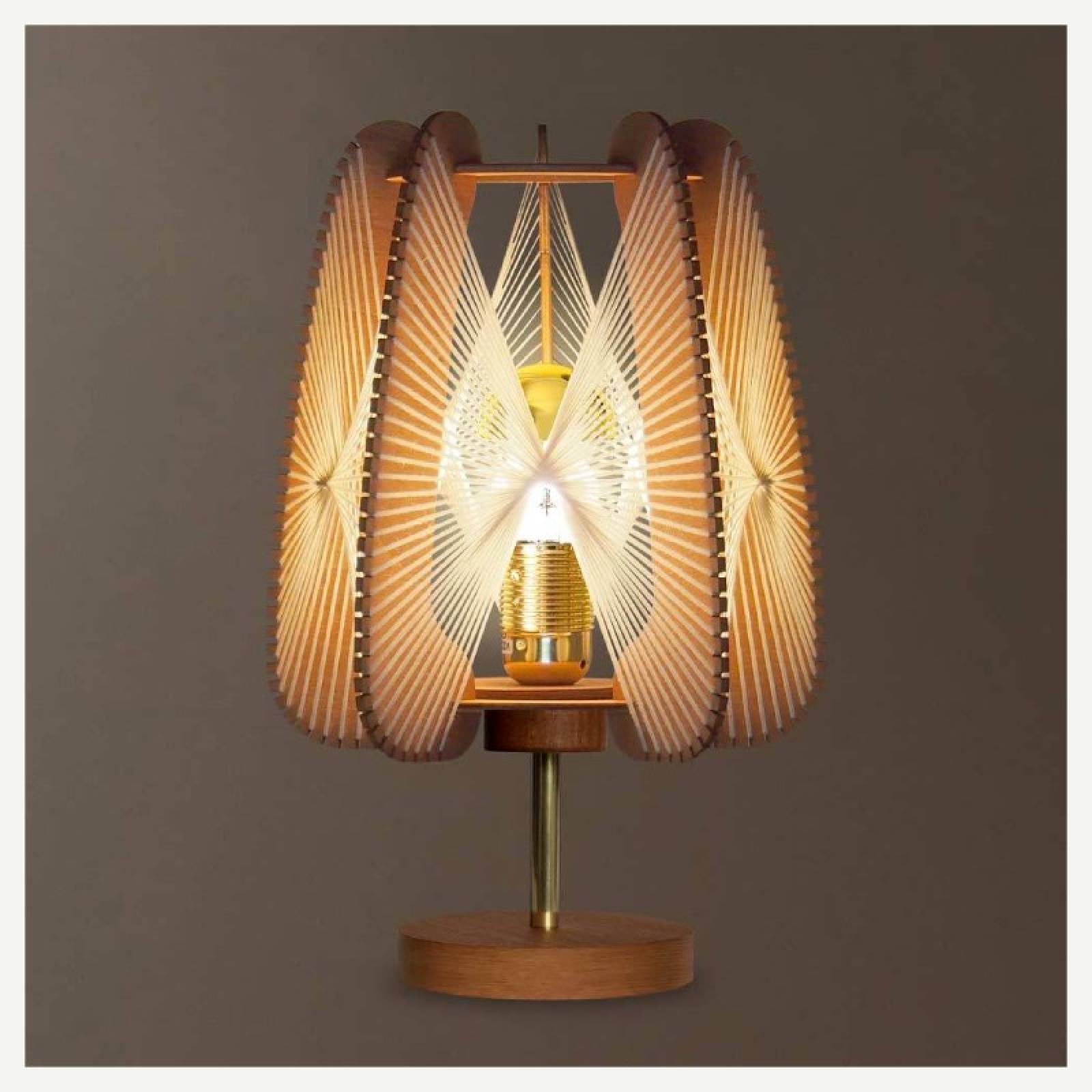 Arioca Cross Twist Mid Century Style Table Lamp On Base thumbnails
